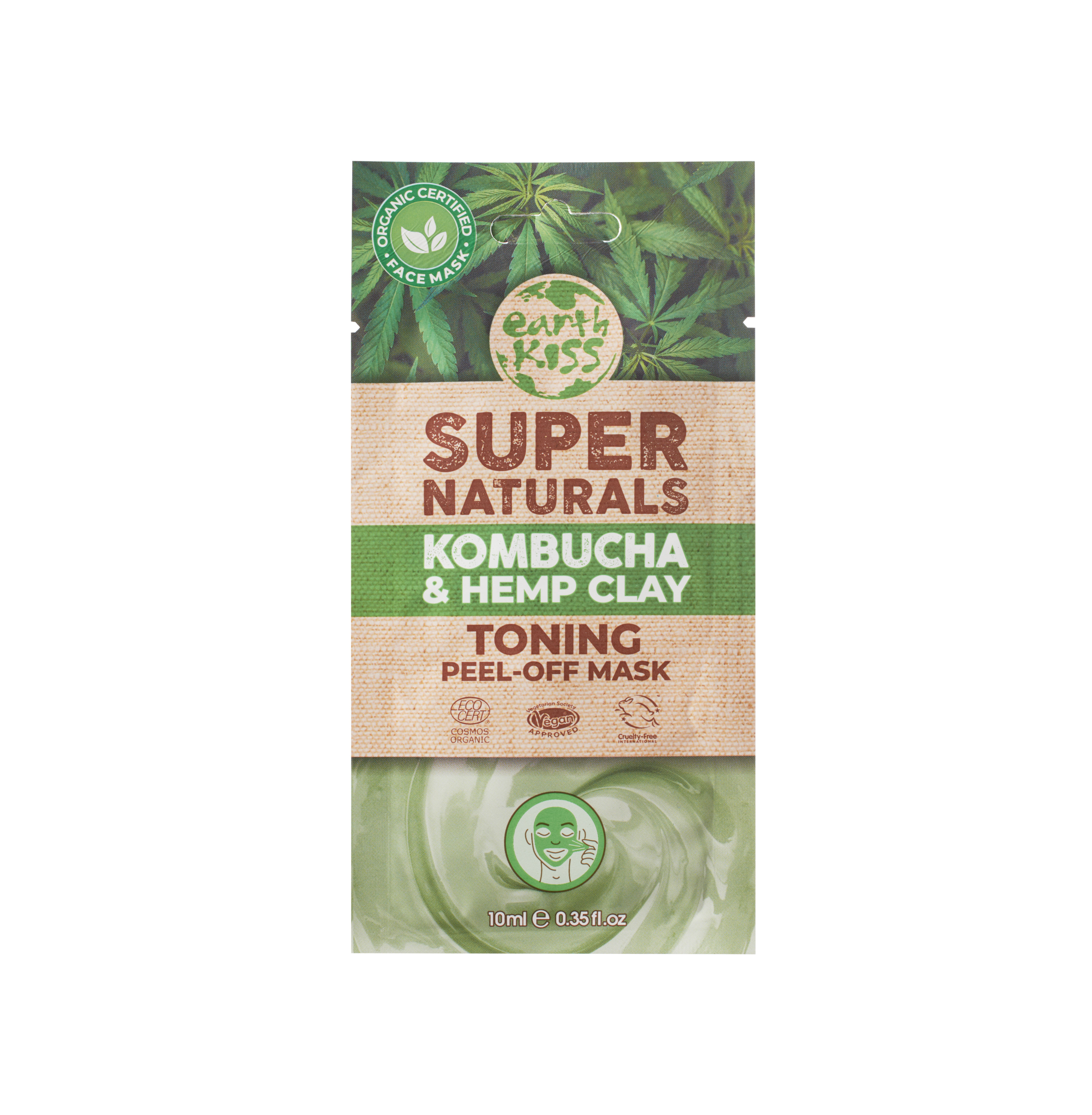 Earth Kiss ヴィーガンオーガニックフェイスマスク　5枚セット