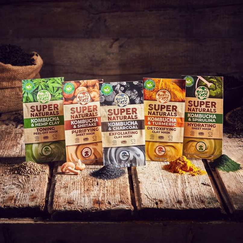 Earth Kiss ヴィーガンオーガニックフェイスマスク　5枚セット