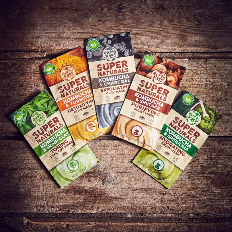 Earth Kiss ヴィーガンオーガニックフェイスマスク　5枚セット