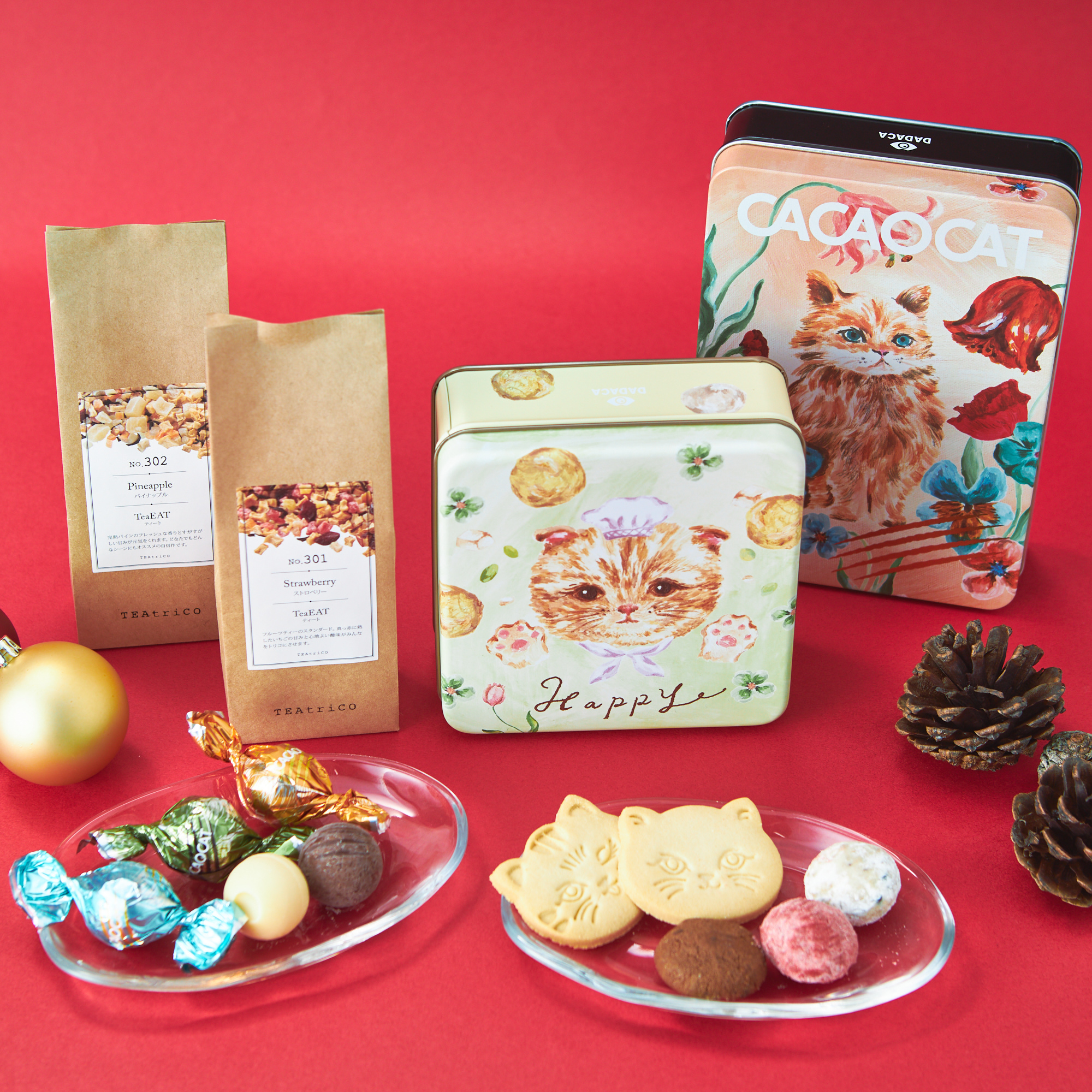 選べるCACAOCAT&食べられるフルーツティーセット