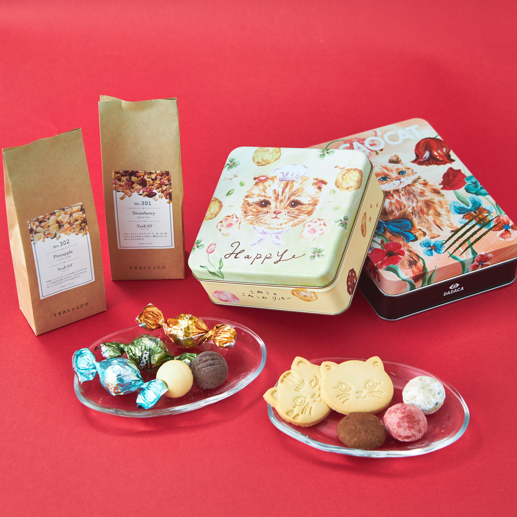 選べるCACAOCAT&食べられるフルーツティーセット