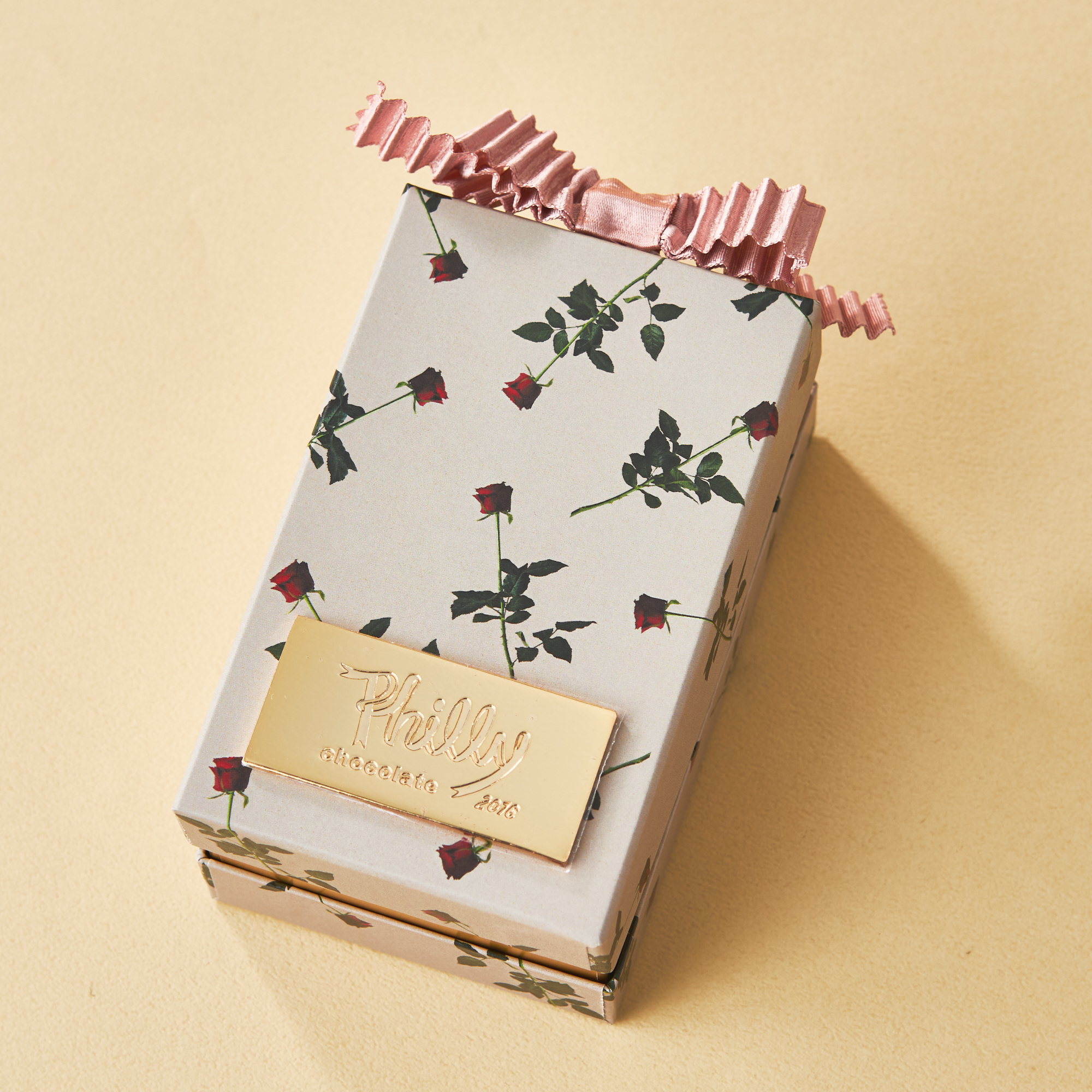 Rose Box(pink) お花のかたちのチョコレート