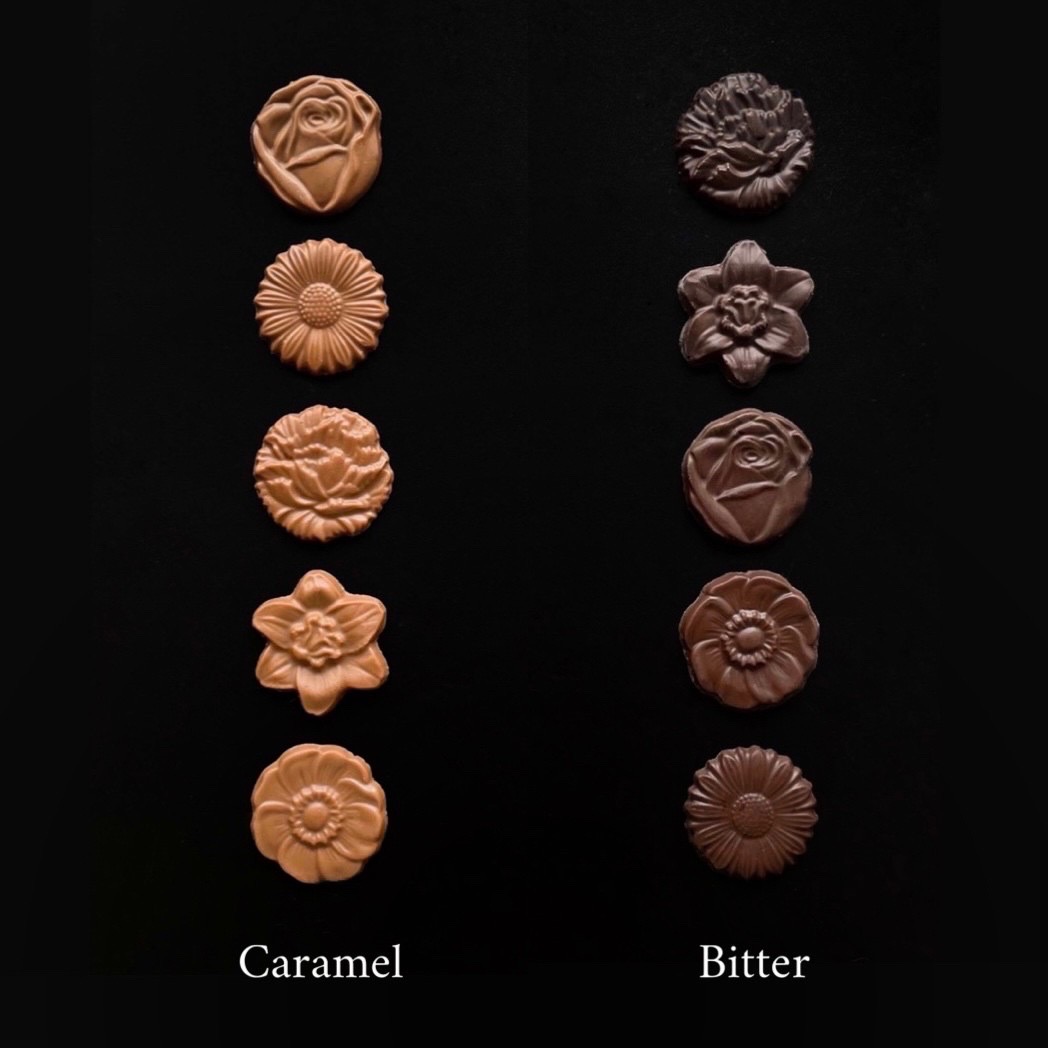 Rose Box(pink) お花のかたちのチョコレート