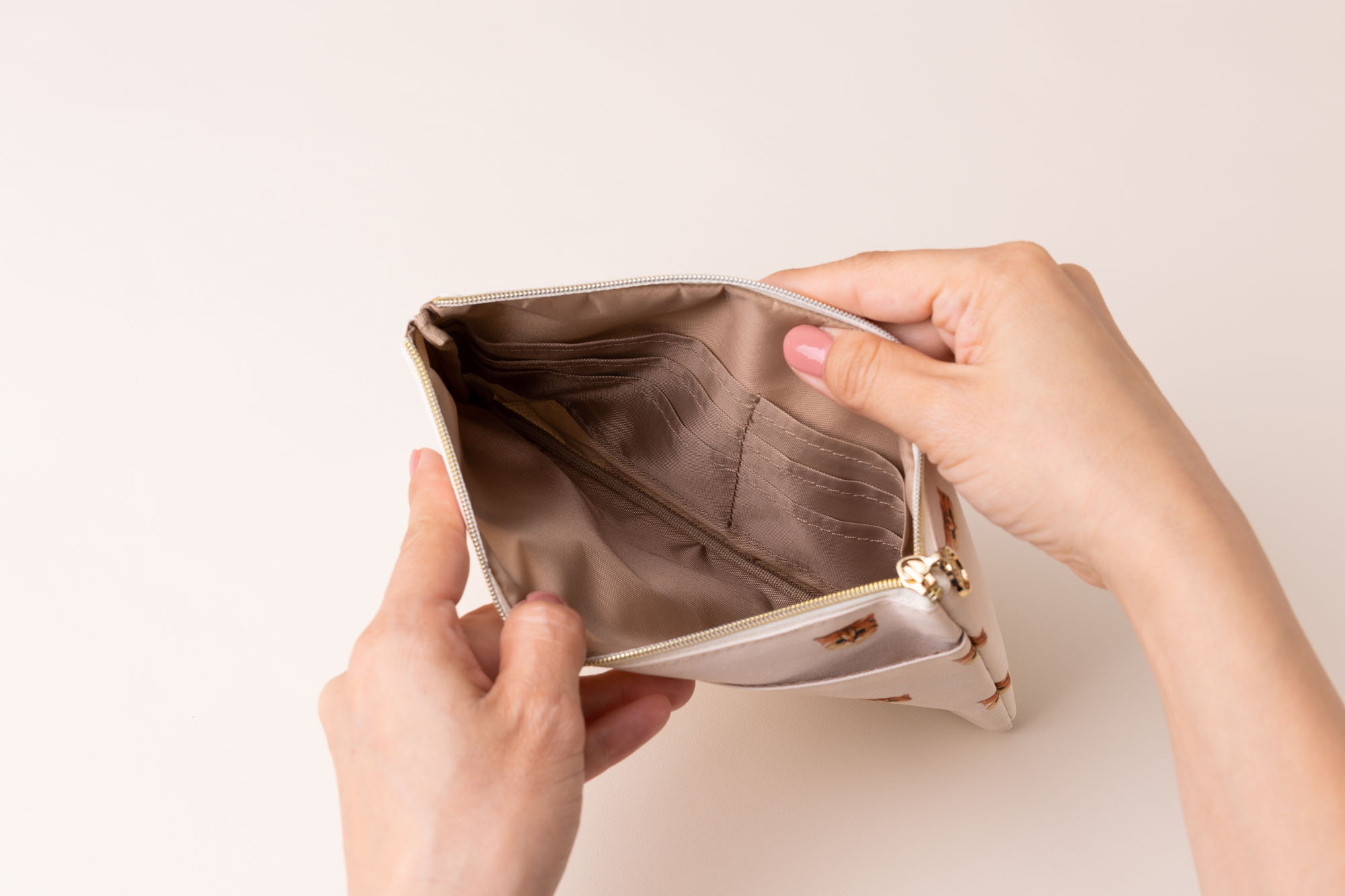 【ミニポーチ付】母子手帳・お薬手帳ケース / じゃばらタイプ