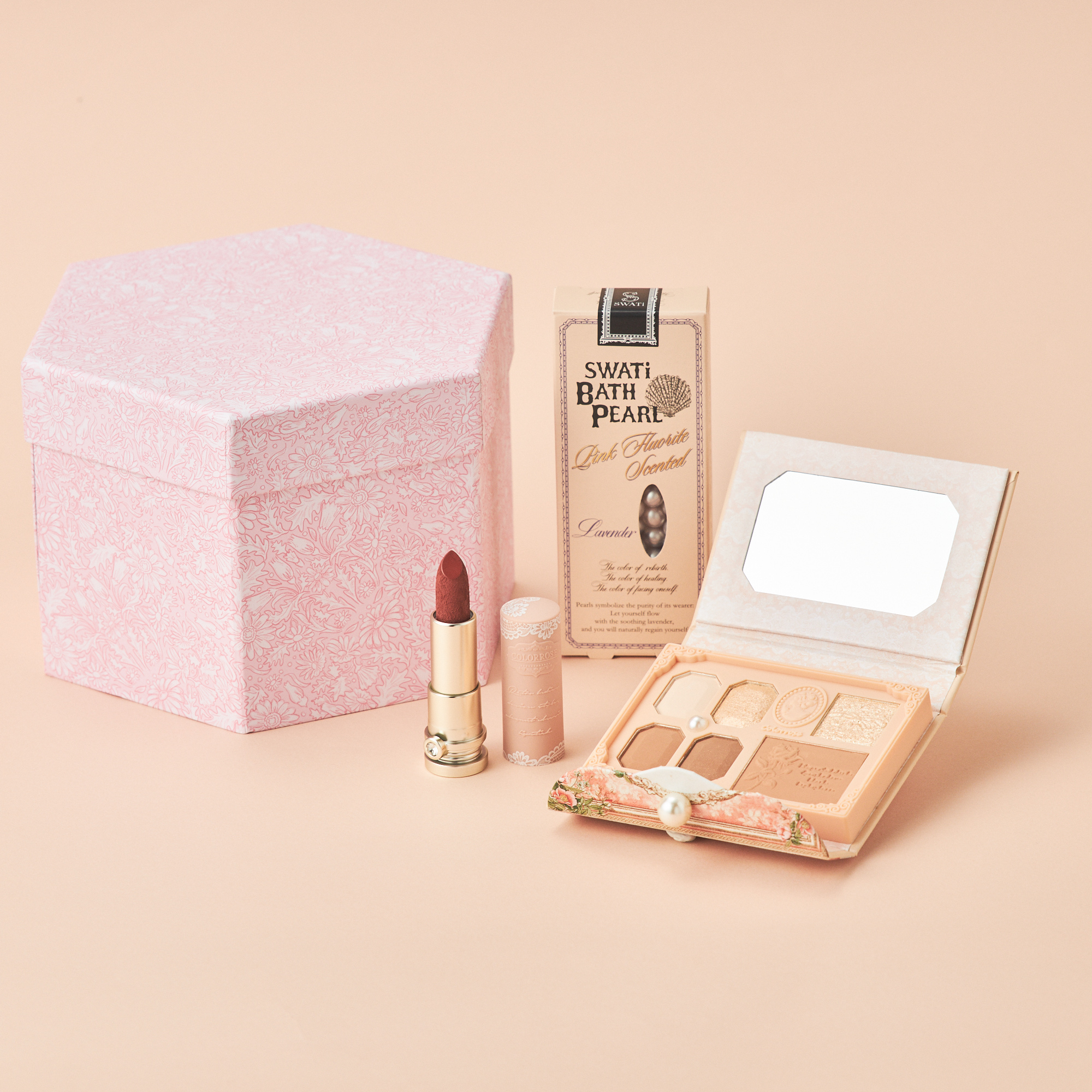 【二段式サプライズボックス】アンティーク風コスメセット