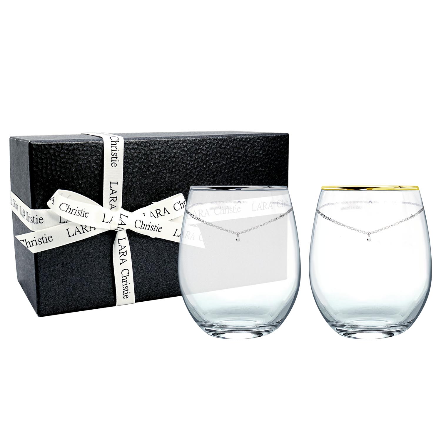 世界一のシャンパンとジュエリーブランドのグラスセット