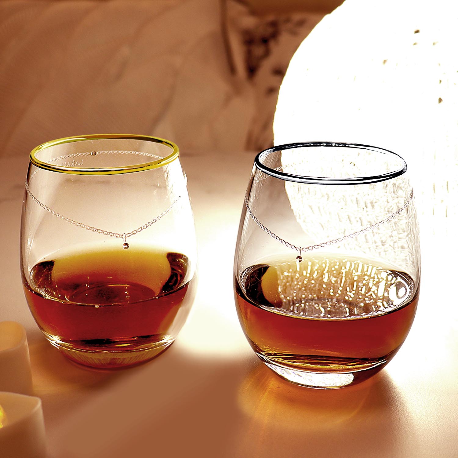 世界一のシャンパンとジュエリーブランドのグラスセット