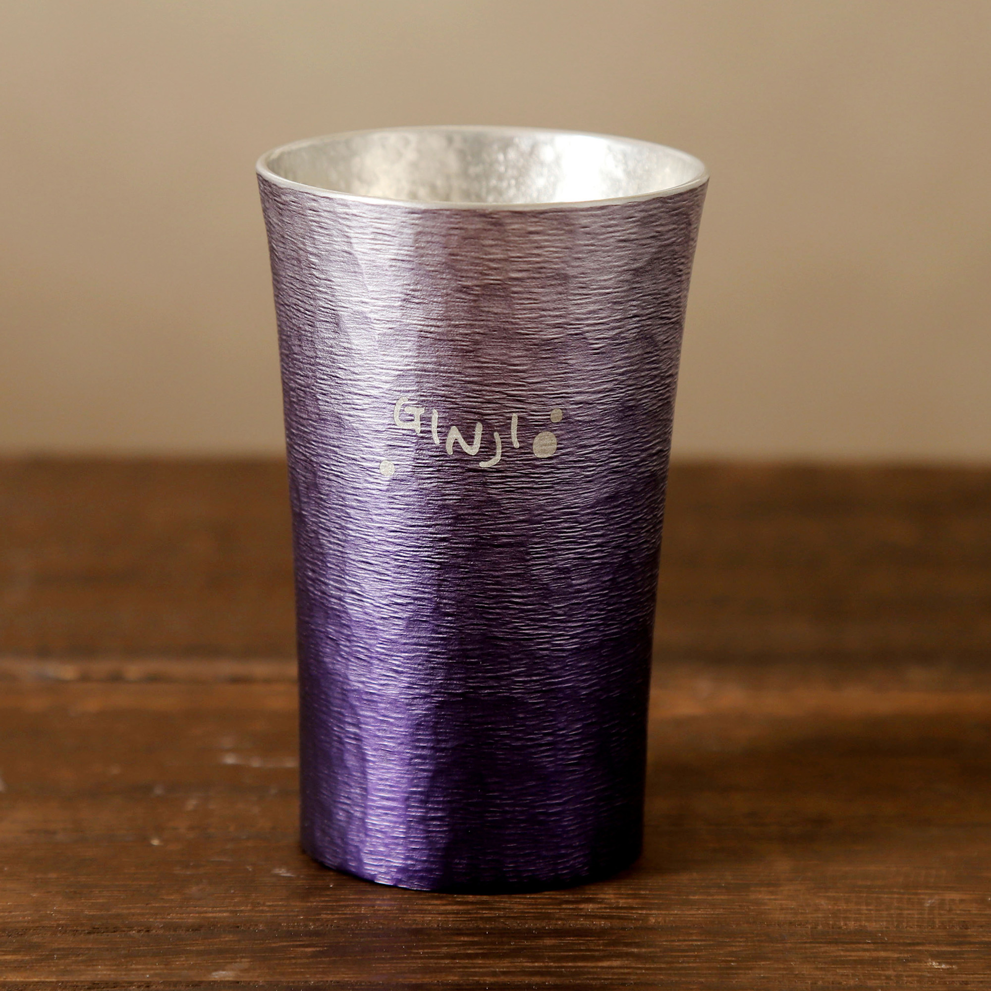 【名入れ彫刻】大阪錫器＂凛-RIN-錫タンブラー＂ペアセット