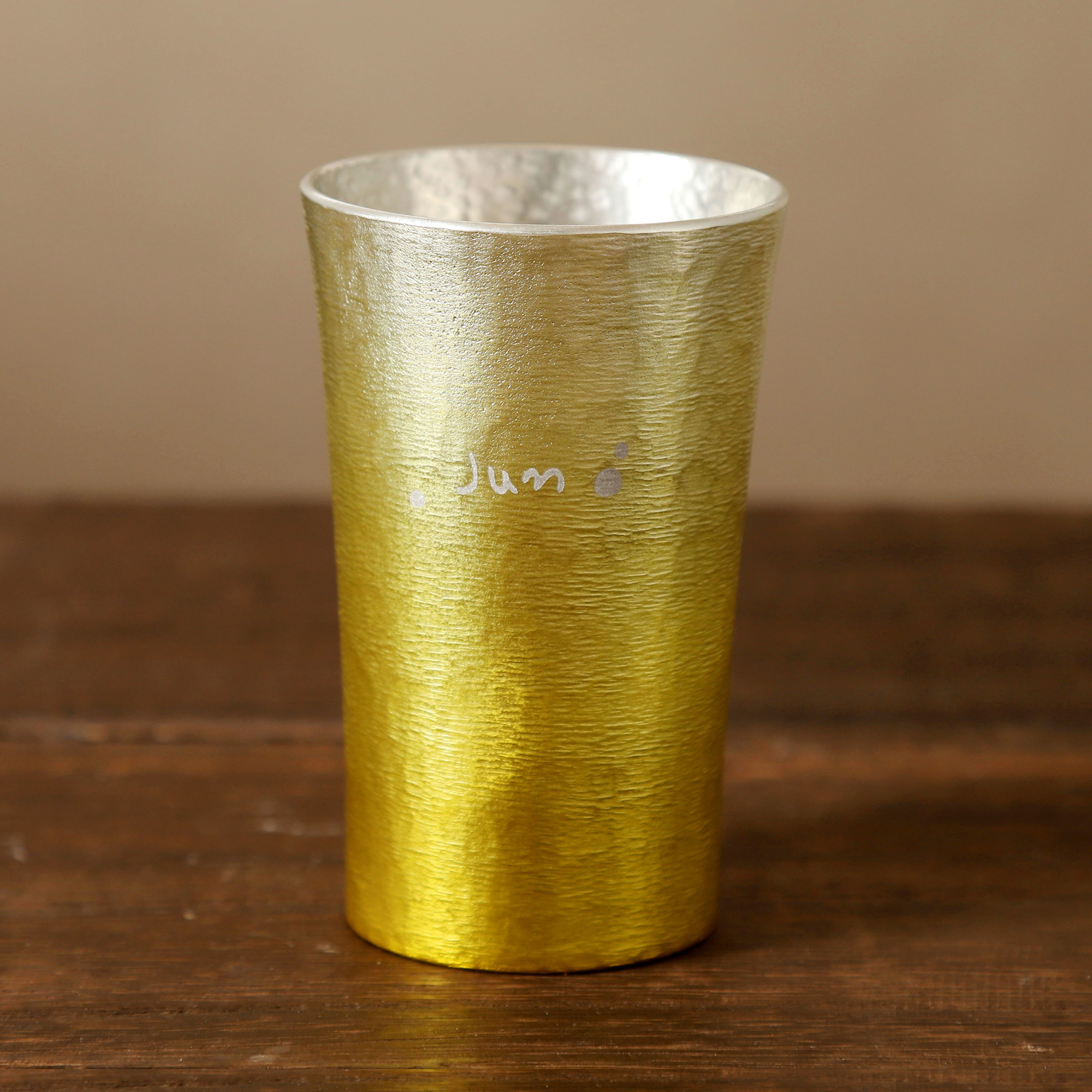 【名入れ彫刻】大阪錫器＂凛-RIN-錫タンブラー＂ペアセット