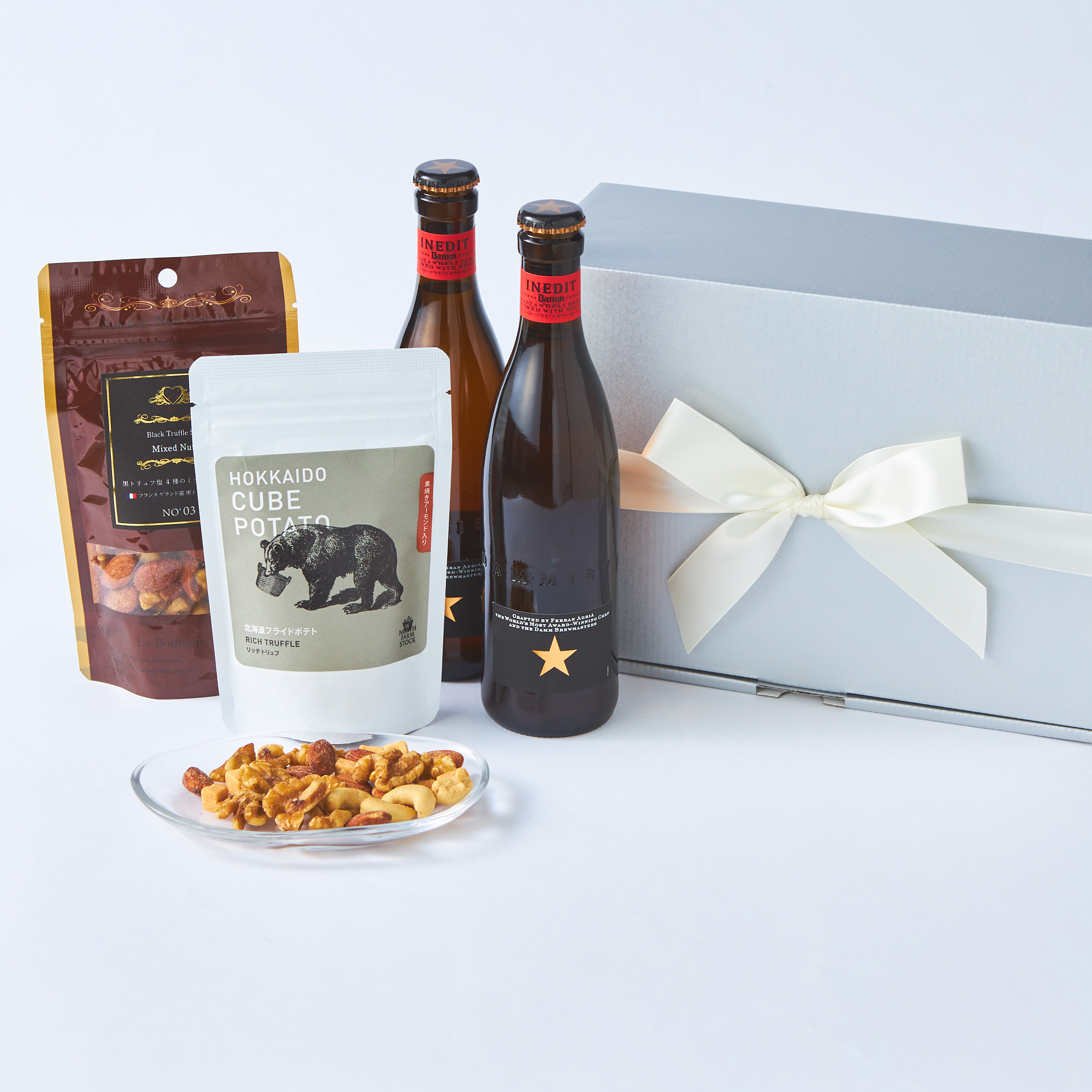 【特選】究極のビール2本と北海道トリュフポテトと選べるナッツセット