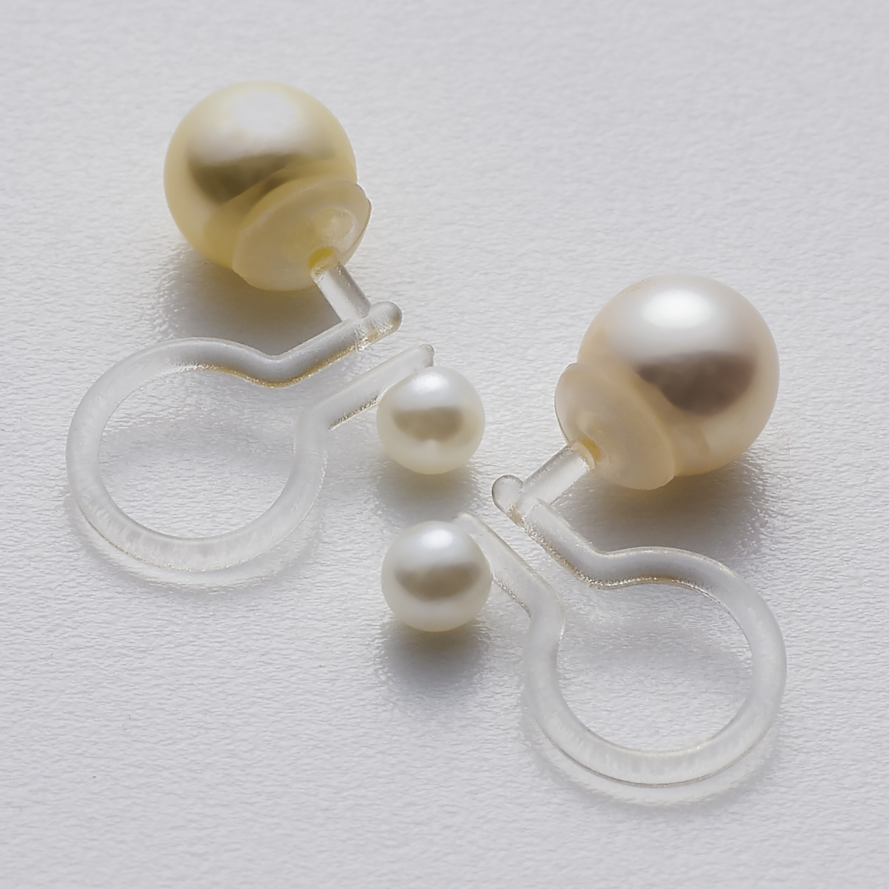 アコヤ真珠ピアスイヤリング　リバーシブルタイプ 7.5mm-8mm