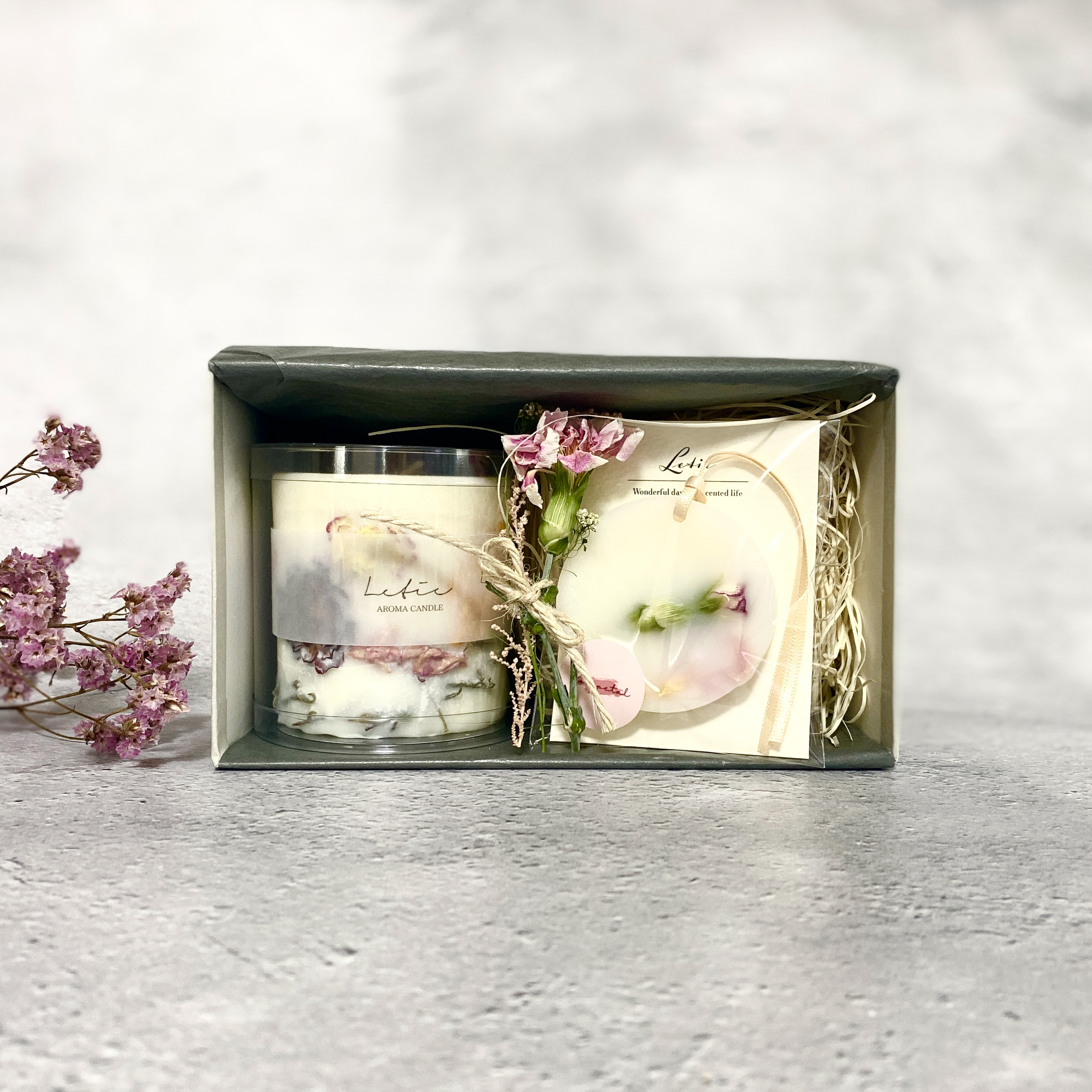 ボタニカルSOYアロマキャンドル&サシェセットBright