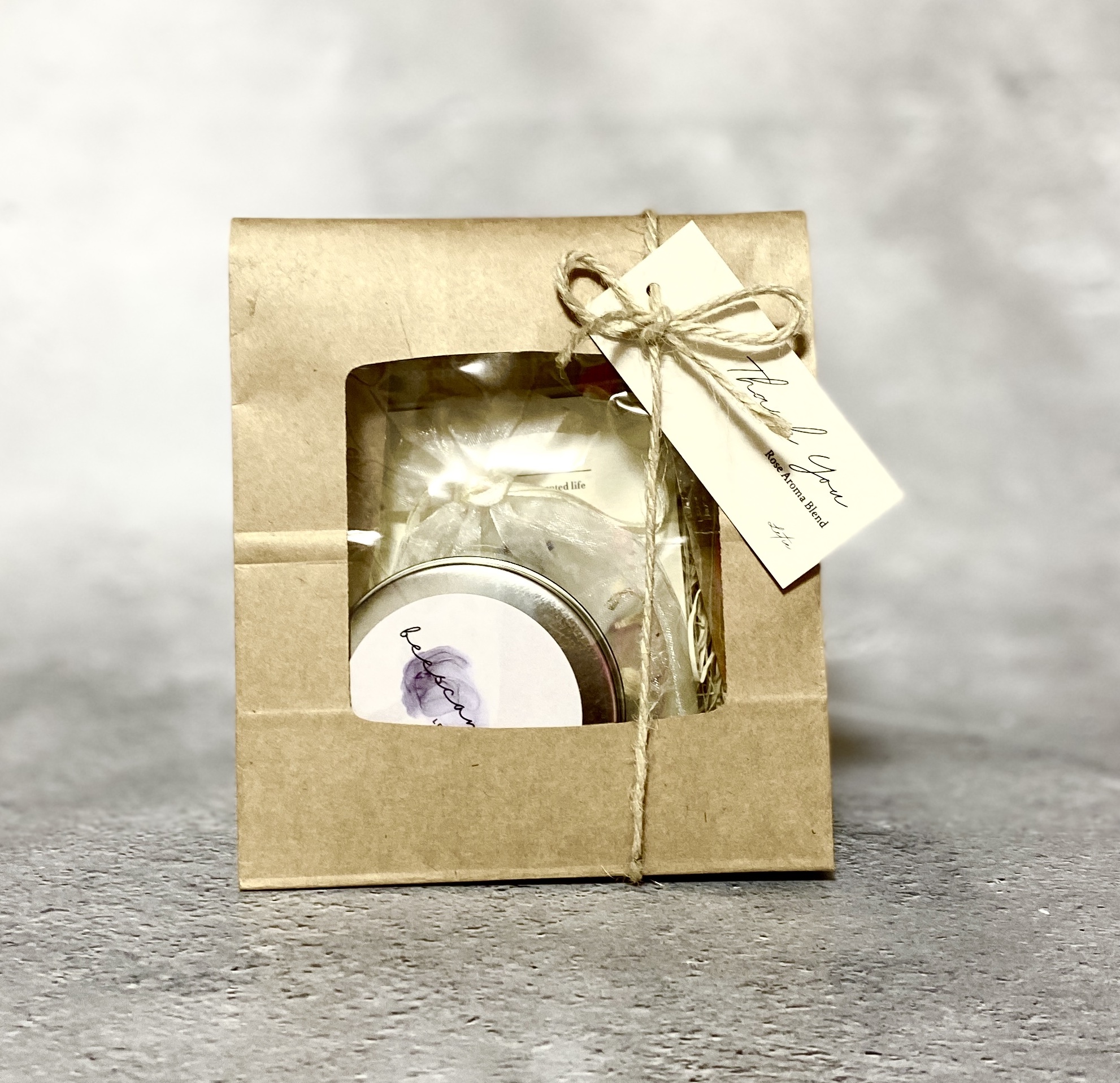 蜜蝋アロマキャンドル・ミニサシェセット