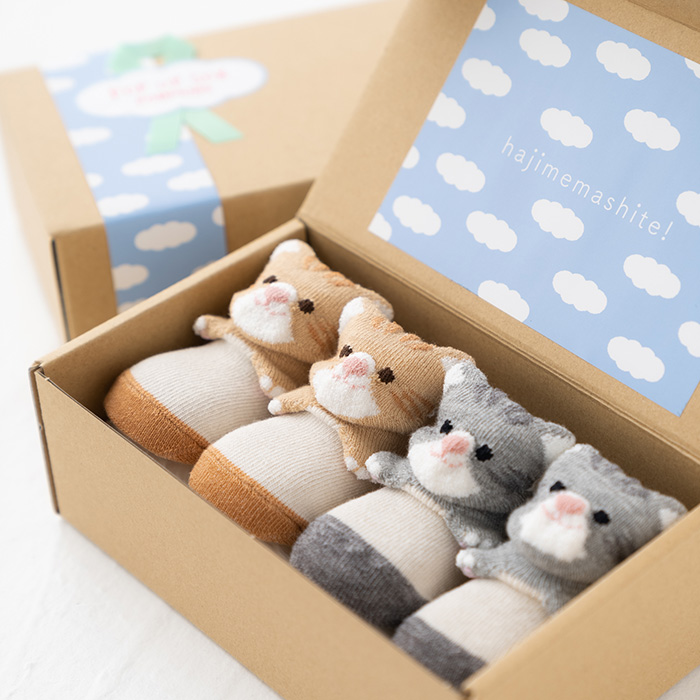 POP UP SOX ねこ2色セット