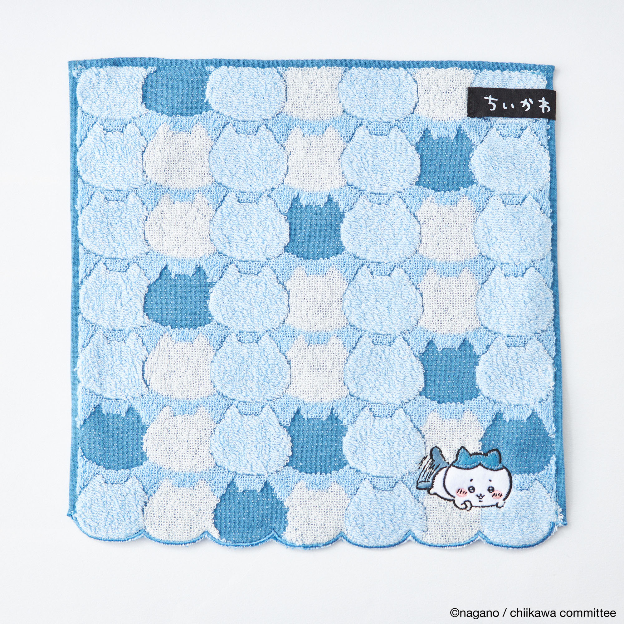 ちいかわ　タオルハンカチ　2枚セット（ブルー）