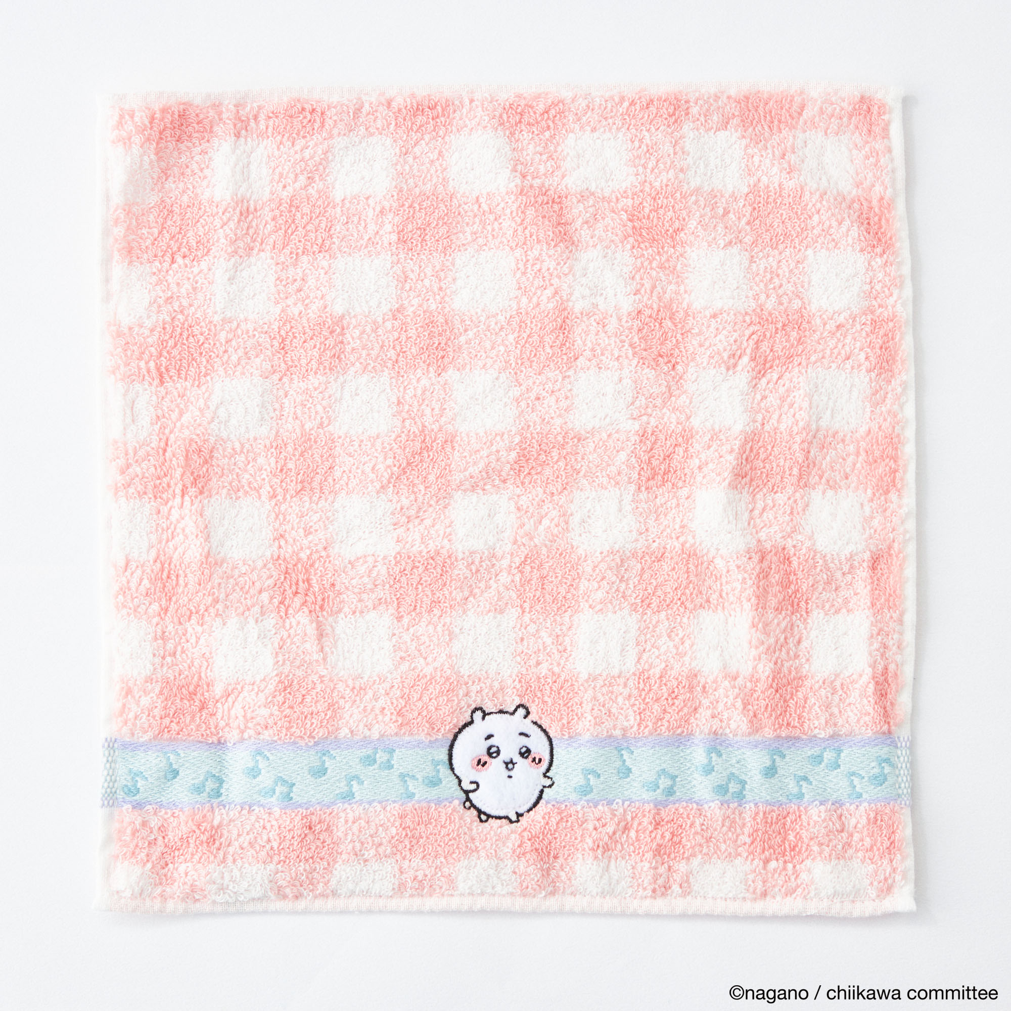 ちいかわ　タオルハンカチ　2枚セット（ピンク）