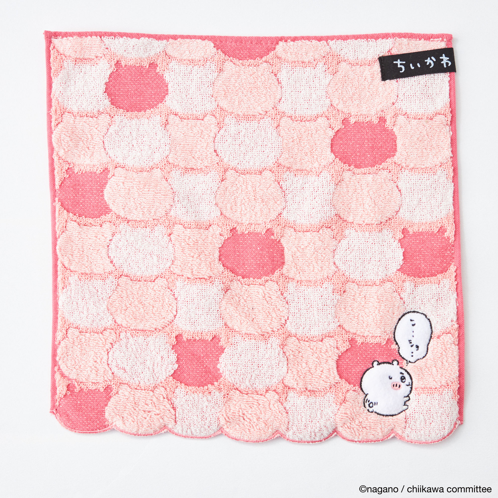ちいかわ　タオルハンカチ　2枚セット（ピンク）