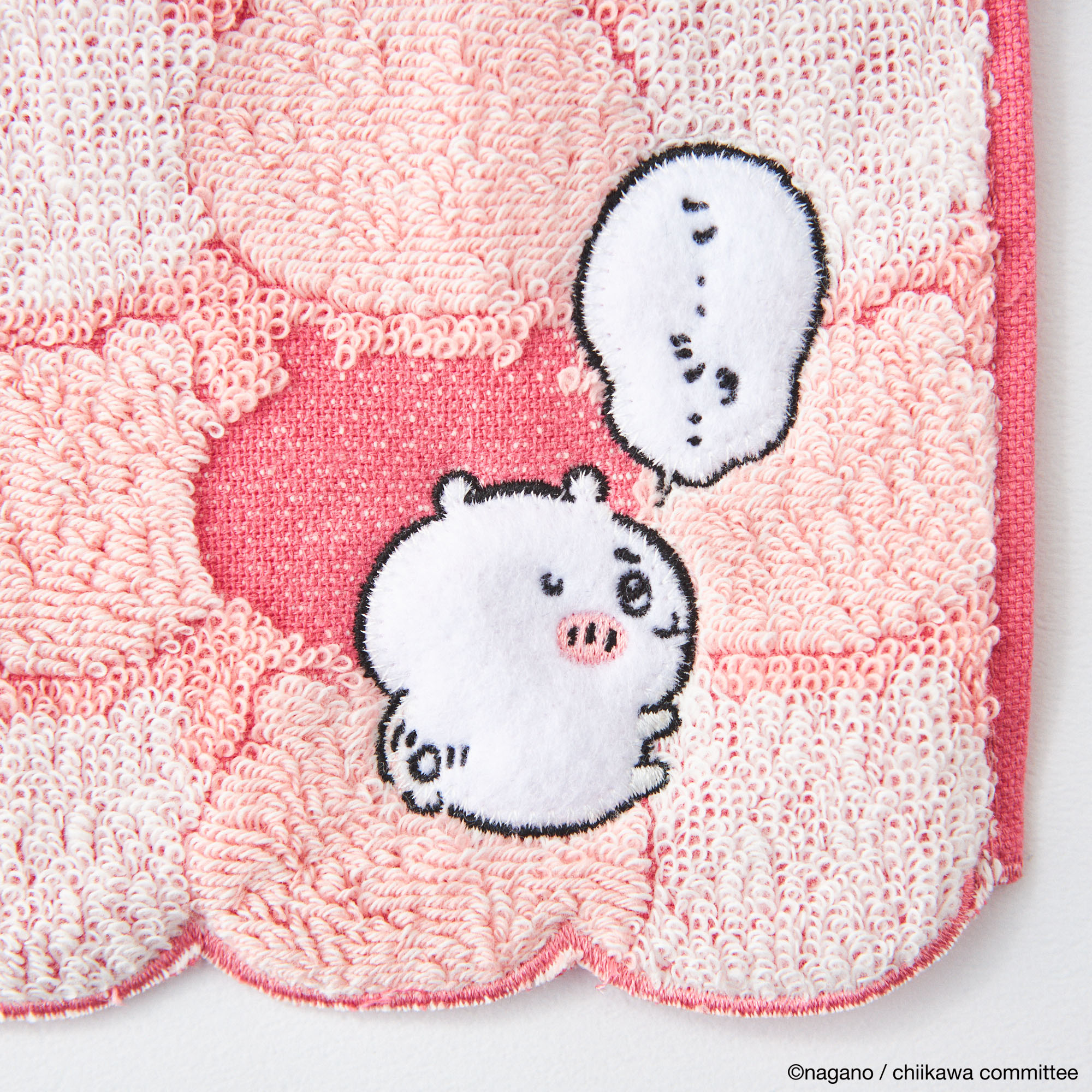 ちいかわ　タオルハンカチ　2枚セット（ピンク）