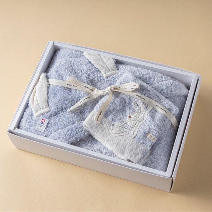 【出産祝い】DIsneyギフトカタログとkontexフード付きバスタオル&ハンカチセット