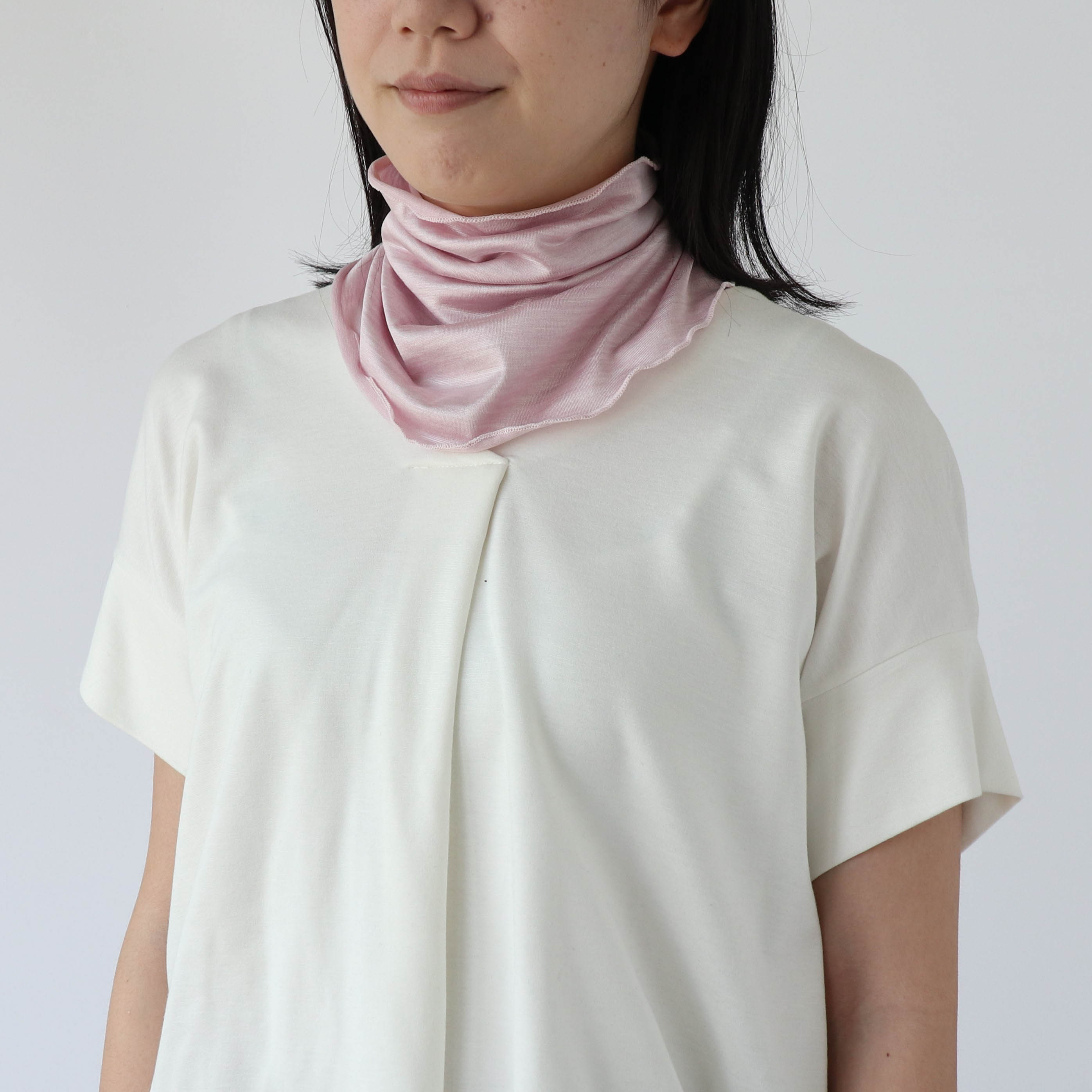【UVカット90％】冷感シルクのネックカバー｜接触冷感