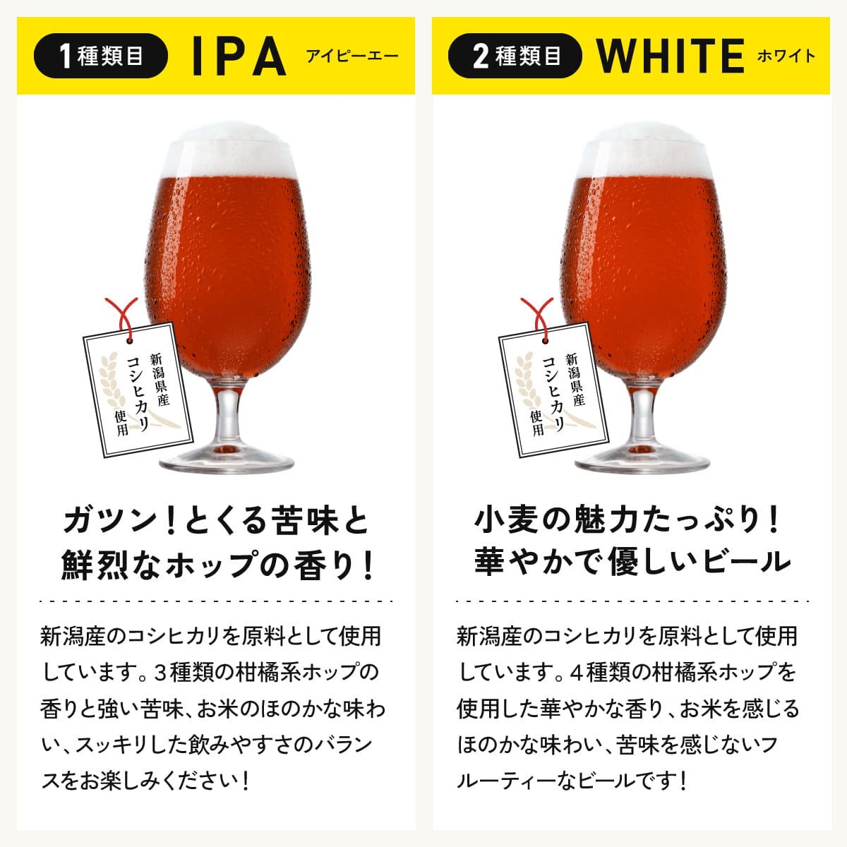 【名入れ】飲み比べ2種6本セット（和文字）≪メイメイビール≫【330ml / IPA3本+WHITE3本】