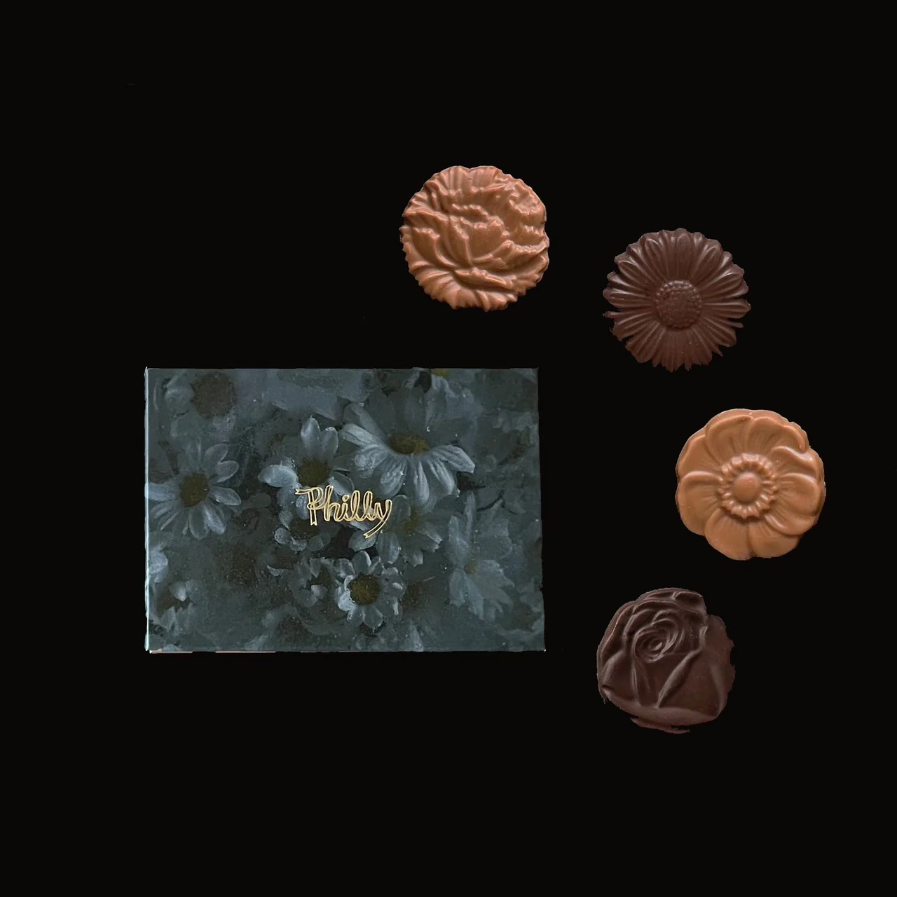 【BOX付き】選べるチョコレートとフェイスアップパウダーセット