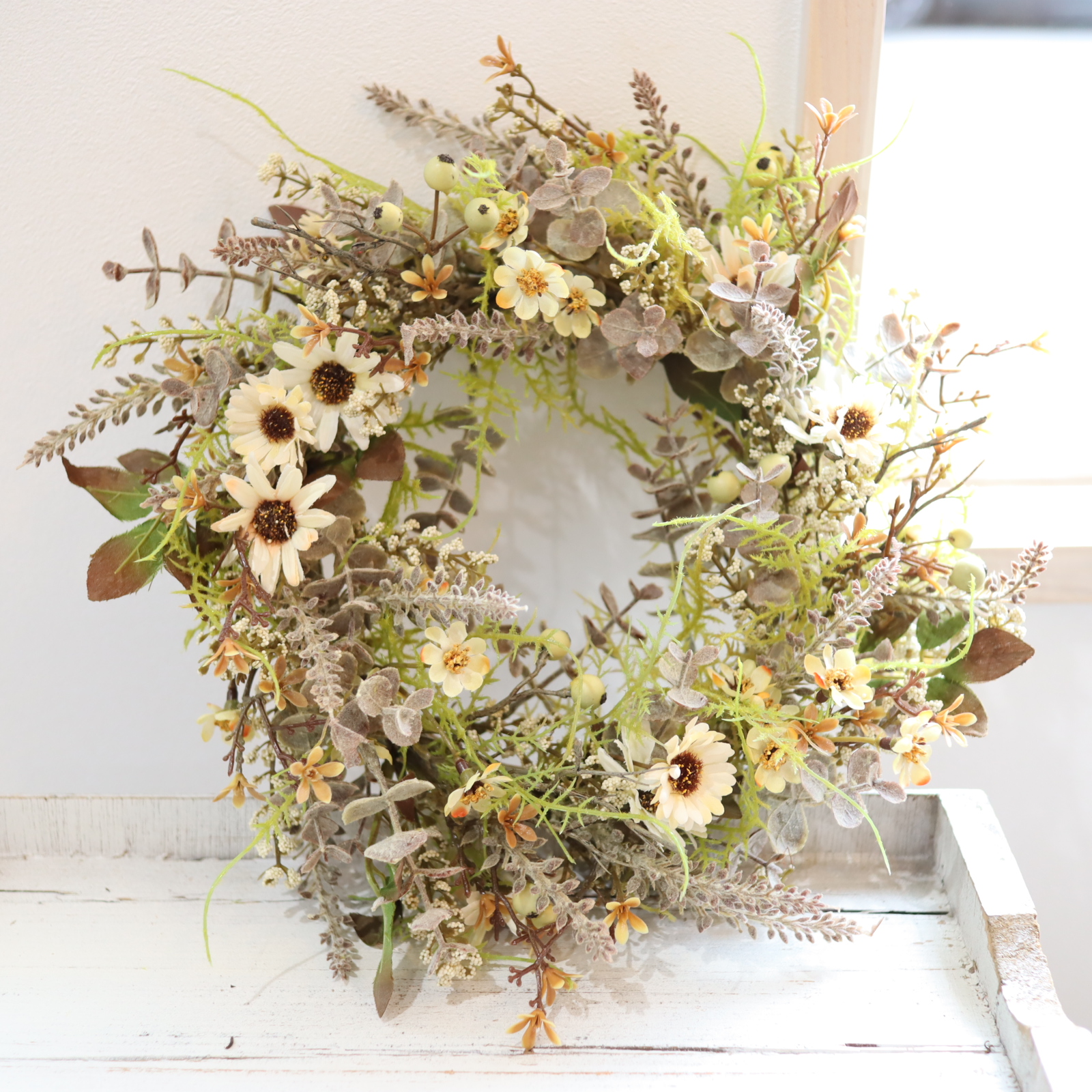 アンティークドライ風リース 2種 | アトリエ美鈴のプレゼント・ギフト