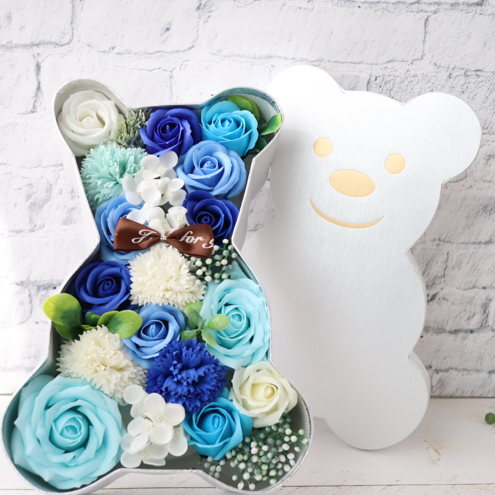 クマ型ボックス ソープフラワー　本州送料無料