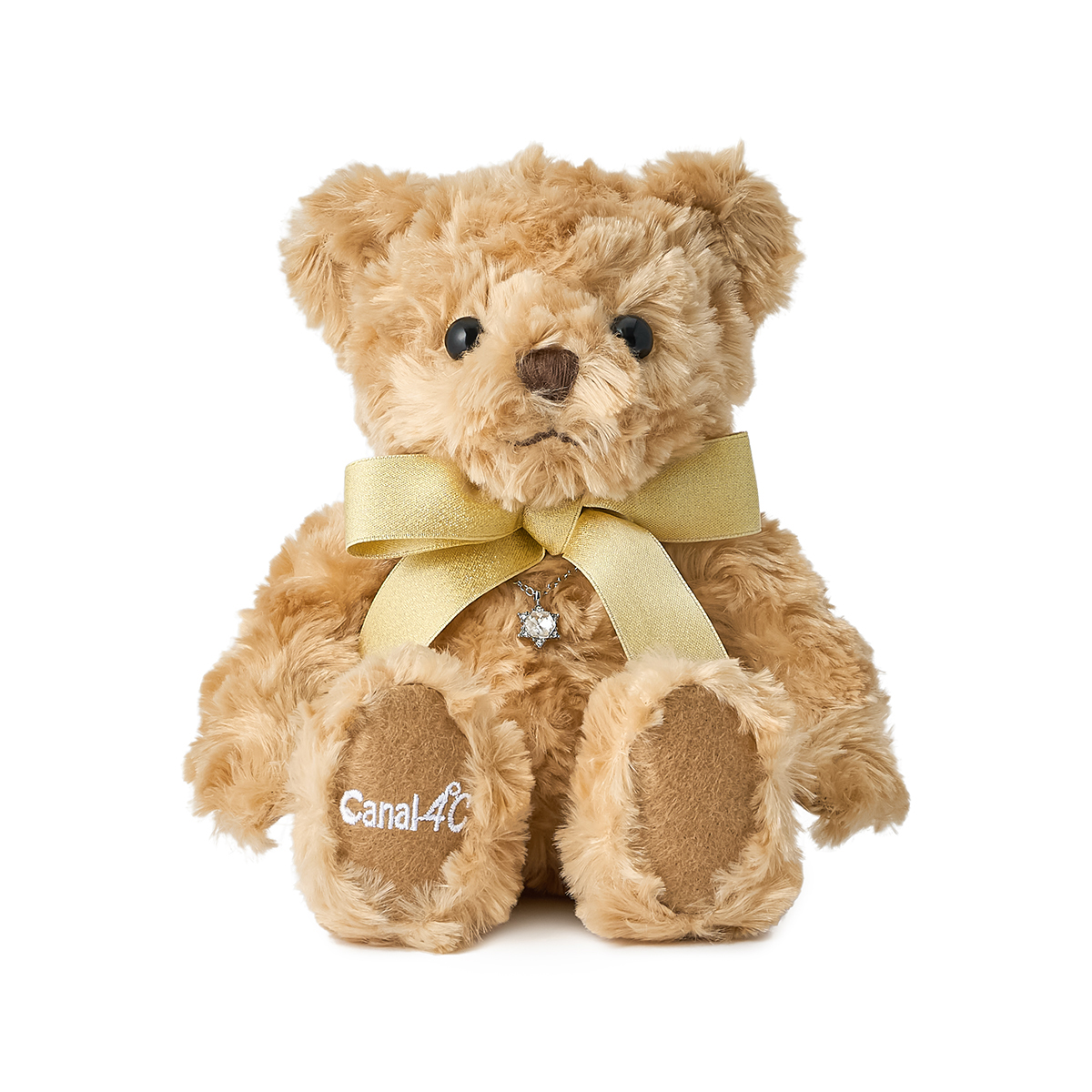 【名入れ刻印】オリジナルベア&一粒ネックレスセット