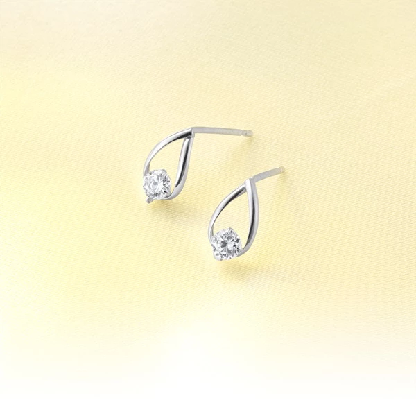 【名入れ刻印】オリジナルベア&しずくピアスセット