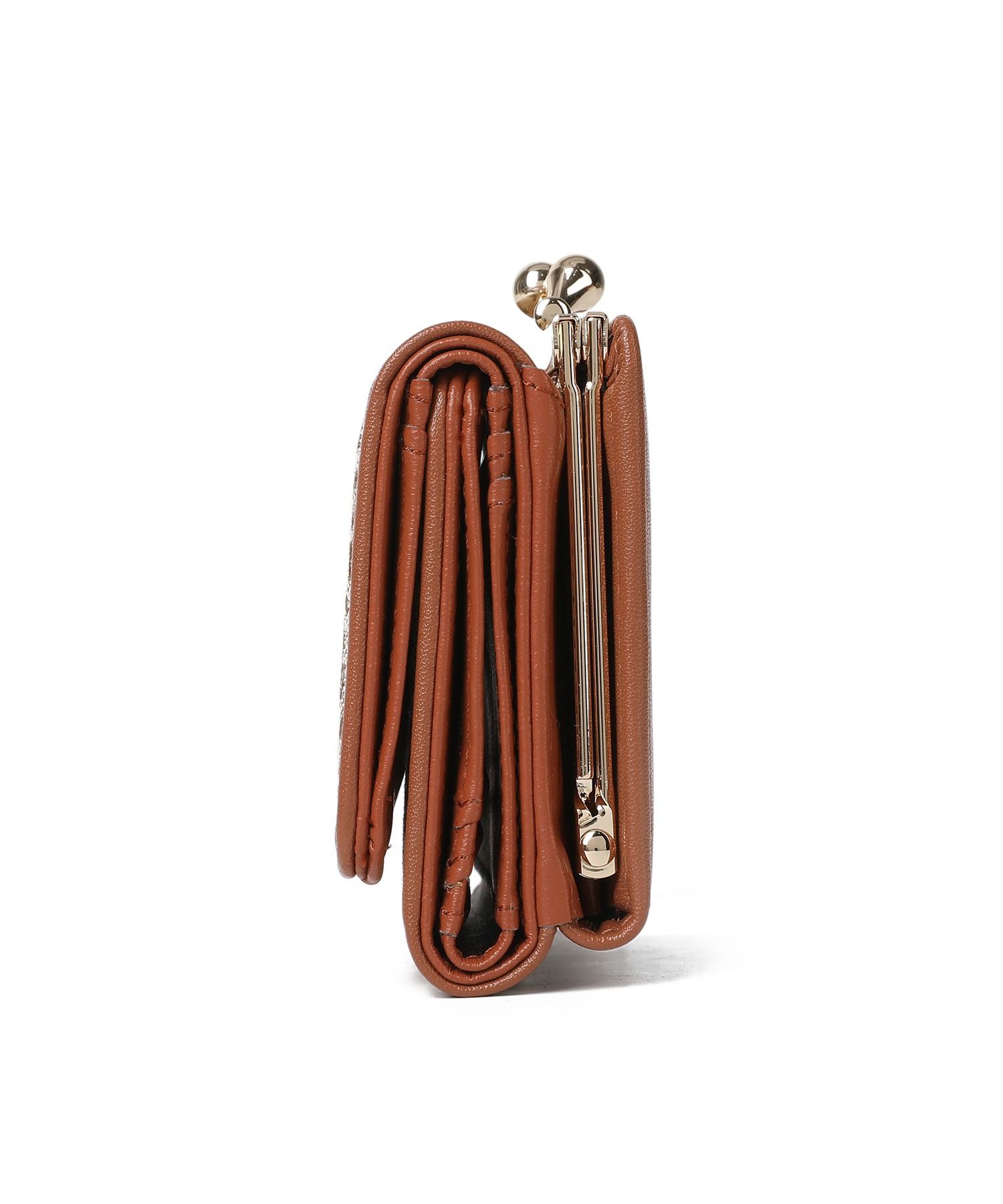 JJモノグラムジャガード がま口ミニ財布