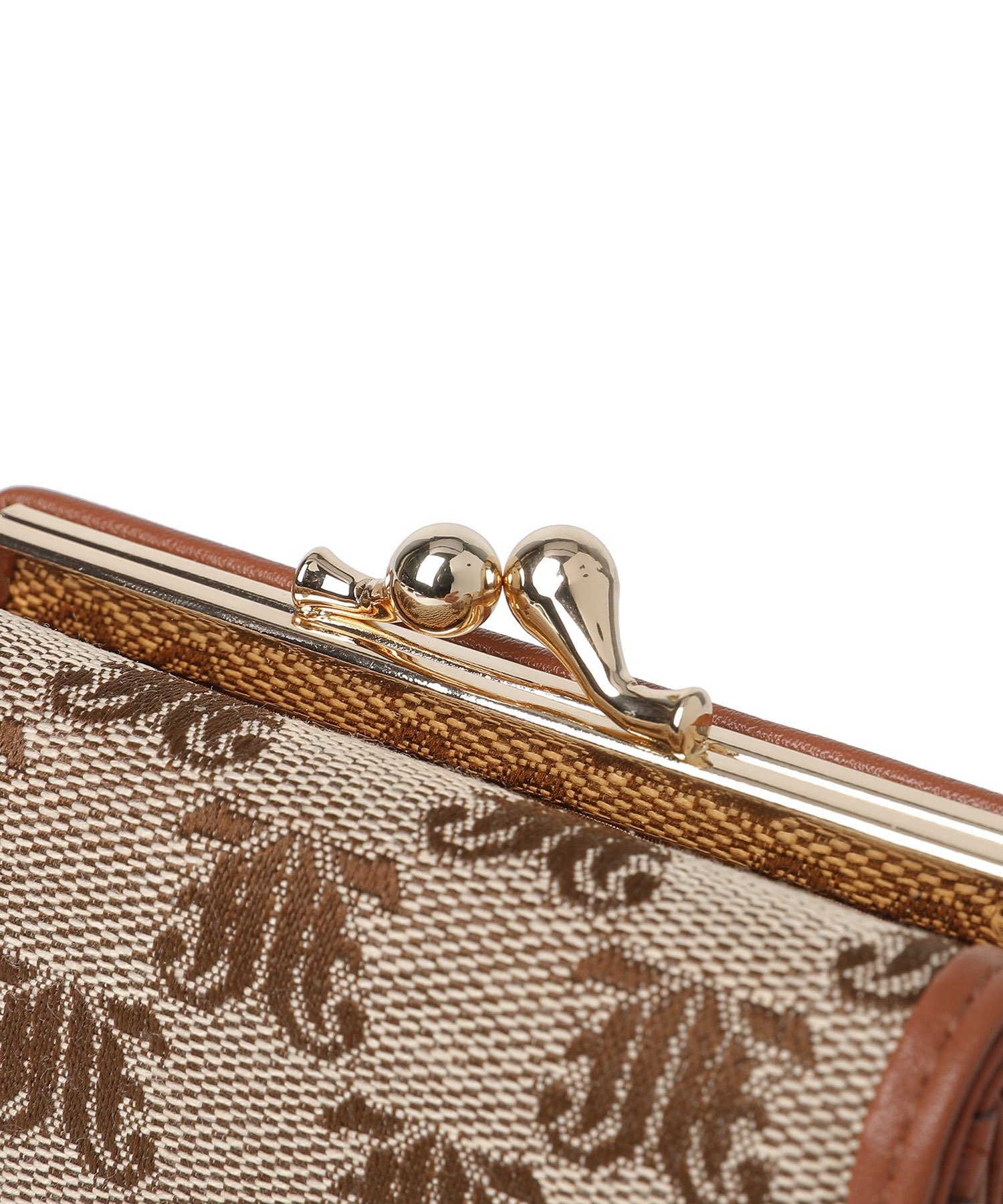 JJモノグラムジャガード がま口ミニ財布