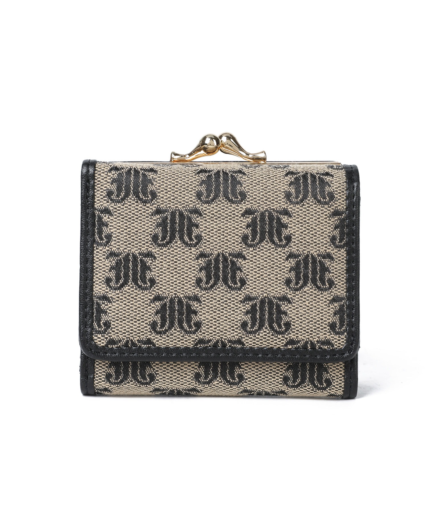 JJモノグラムジャガード がま口ミニ財布