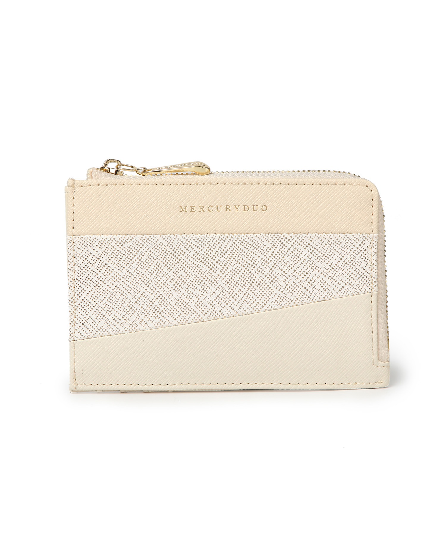 トリコカラーラウンドファスナースリムウォレット