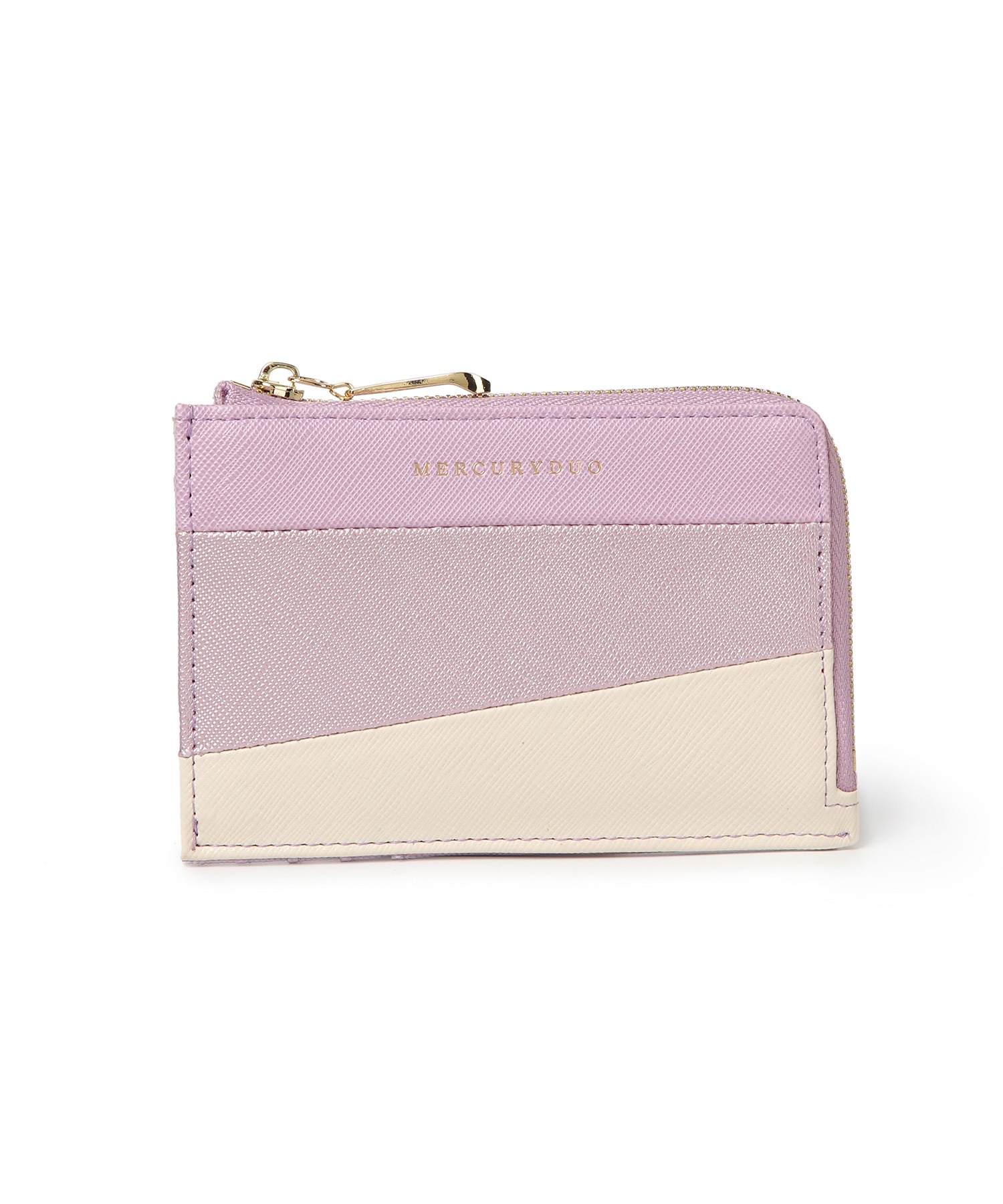 トリコカラーラウンドファスナースリムウォレット