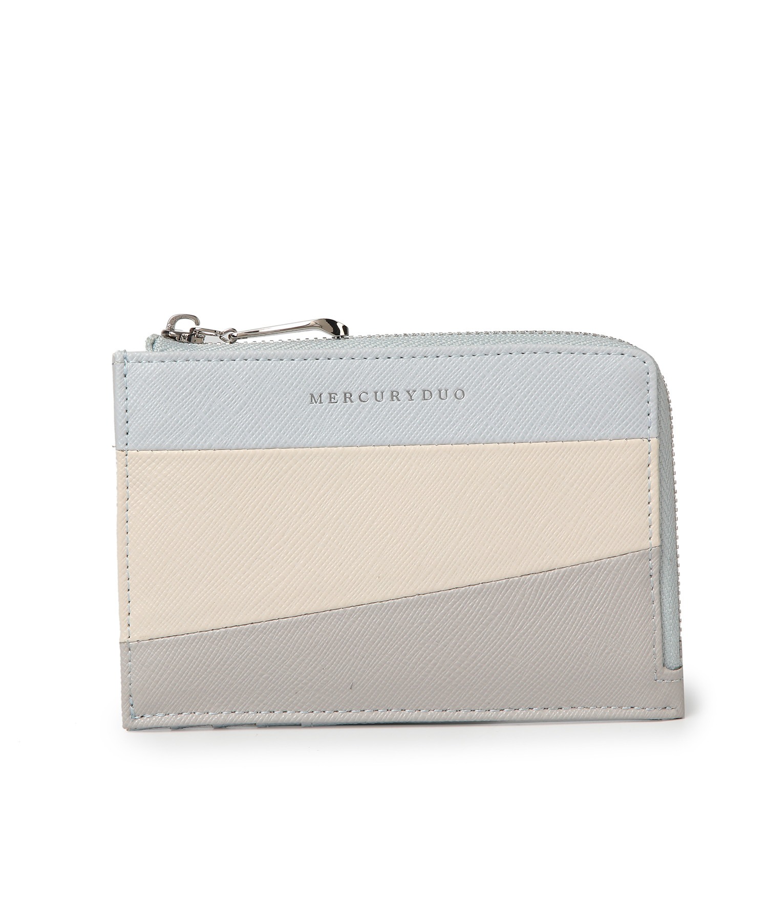 トリコカラーラウンドファスナースリムウォレット