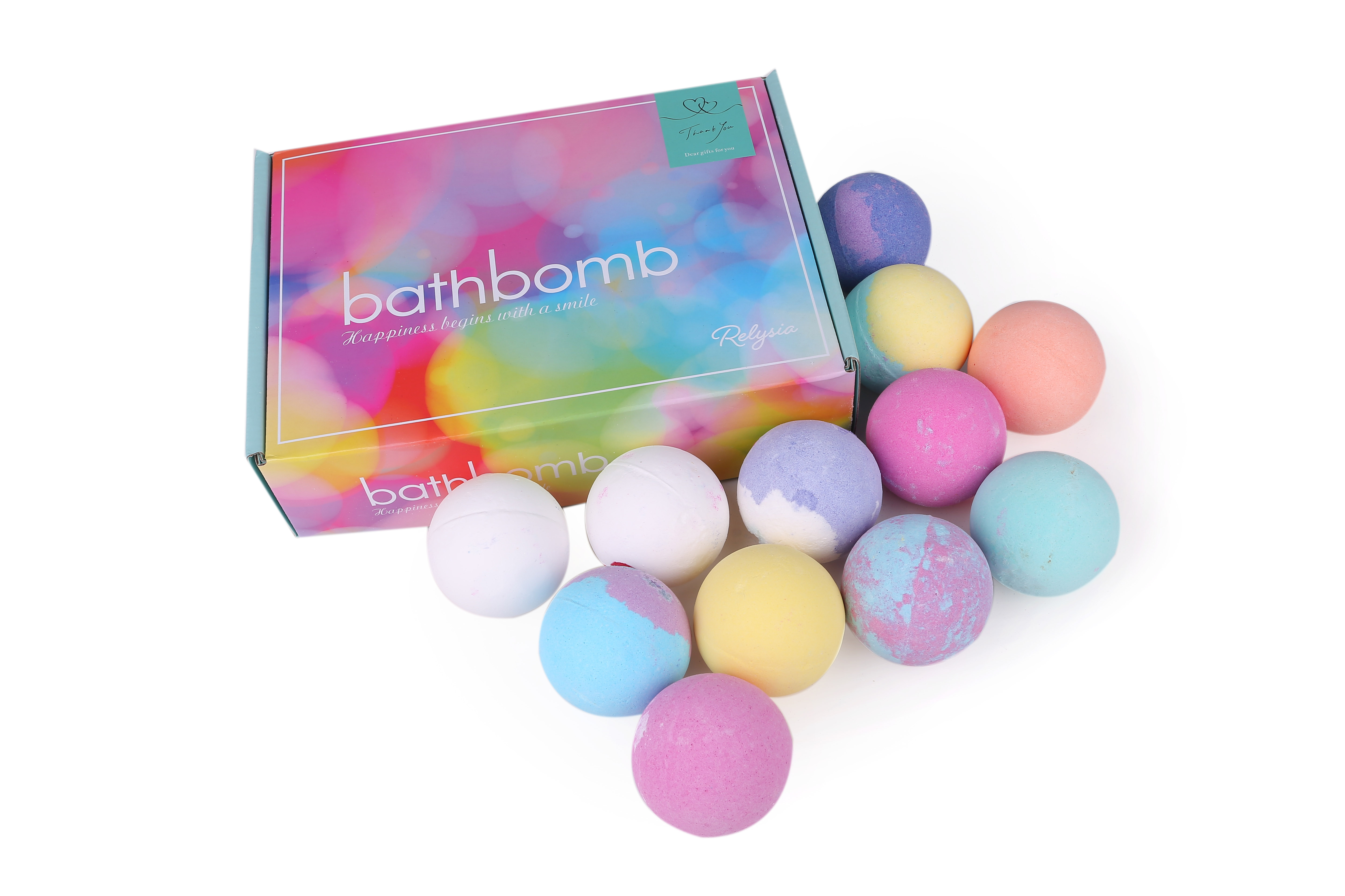 【出産内祝い・名入れ】色と香り溢れるバスボムギフトセット