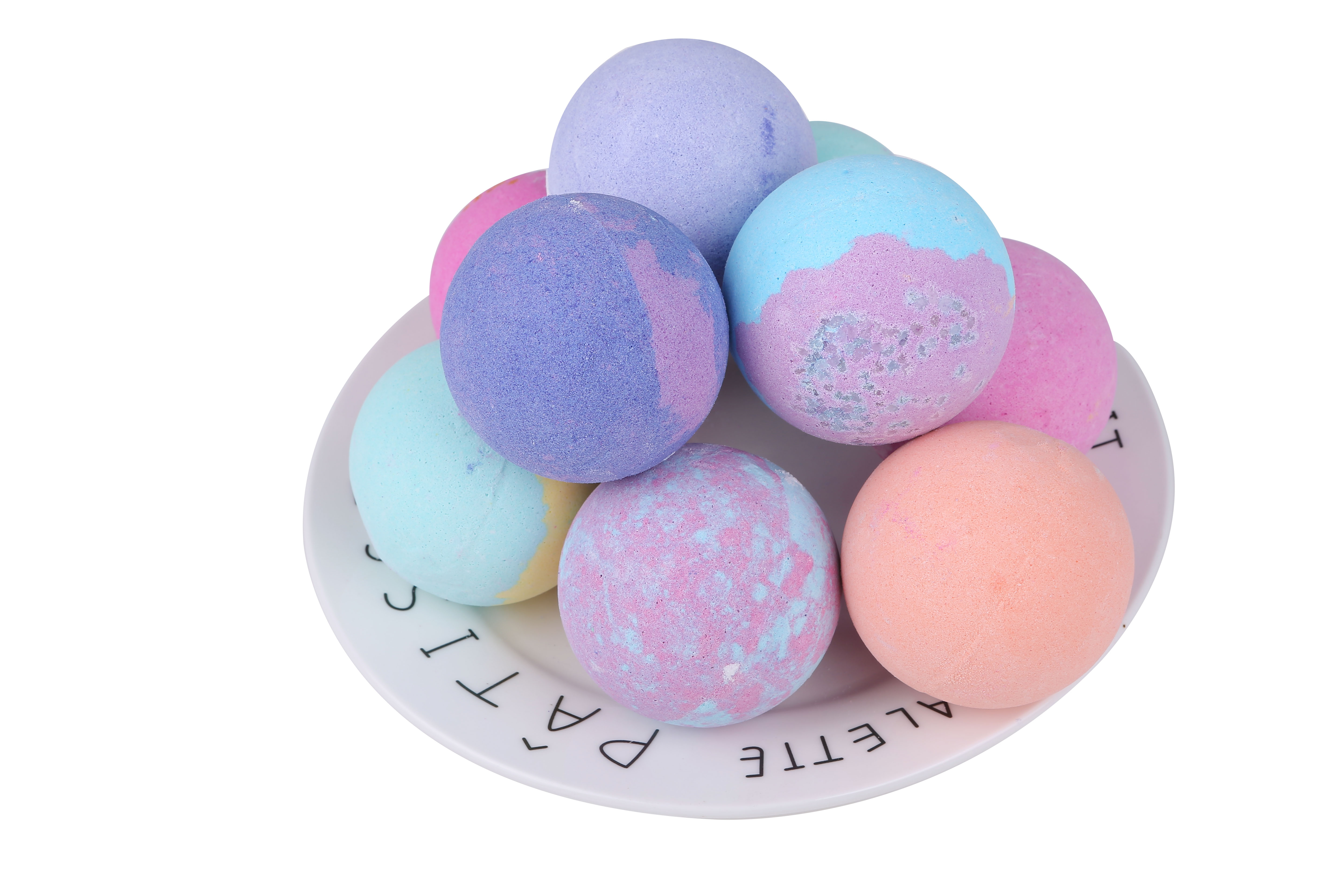 【出産内祝い・名入れ】色と香り溢れるバスボムギフトセット