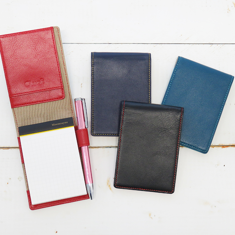 【名入れ可】本革 メモ帳カバー A7サイズ メモパッドカバー オプションでメモ帳（ロディア/ニーモシネ） LR0053