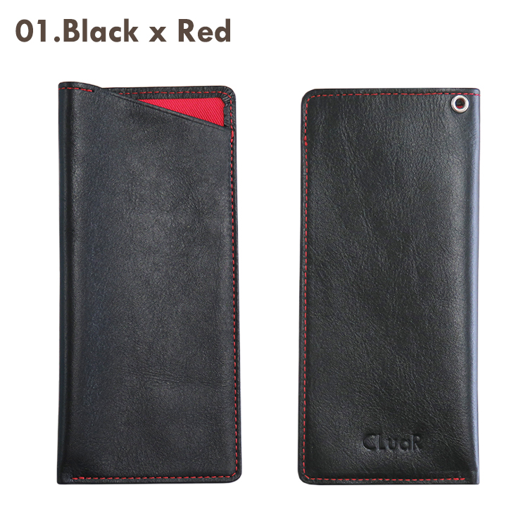 【名入れ可】本革 片口メガネケース ソフト スリム LR0055