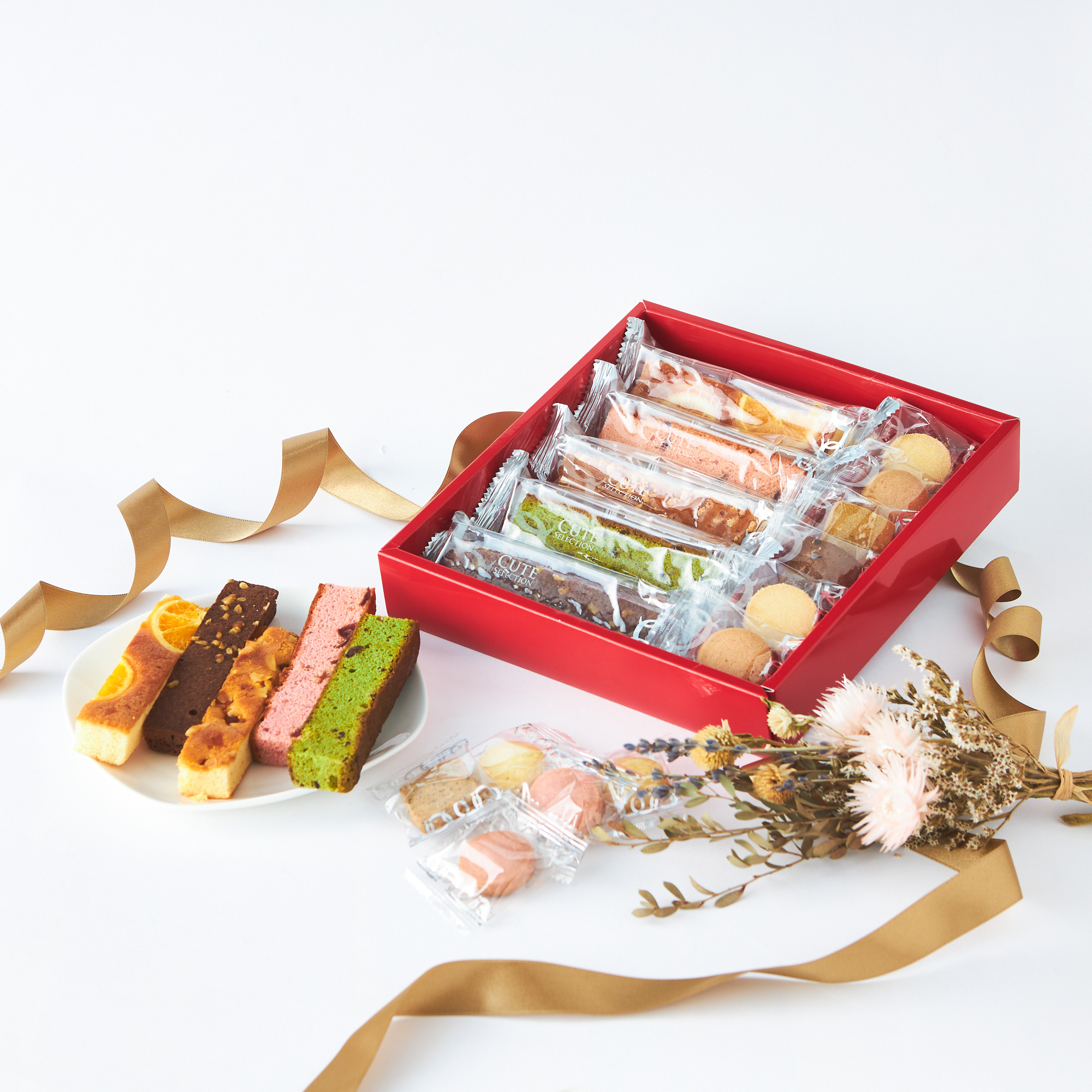 【出産内祝い・名入れ】焼き菓子詰め合わせ・スティックケーキとプチクッキーのキュートセレクション（選べる個数11〜36個入）