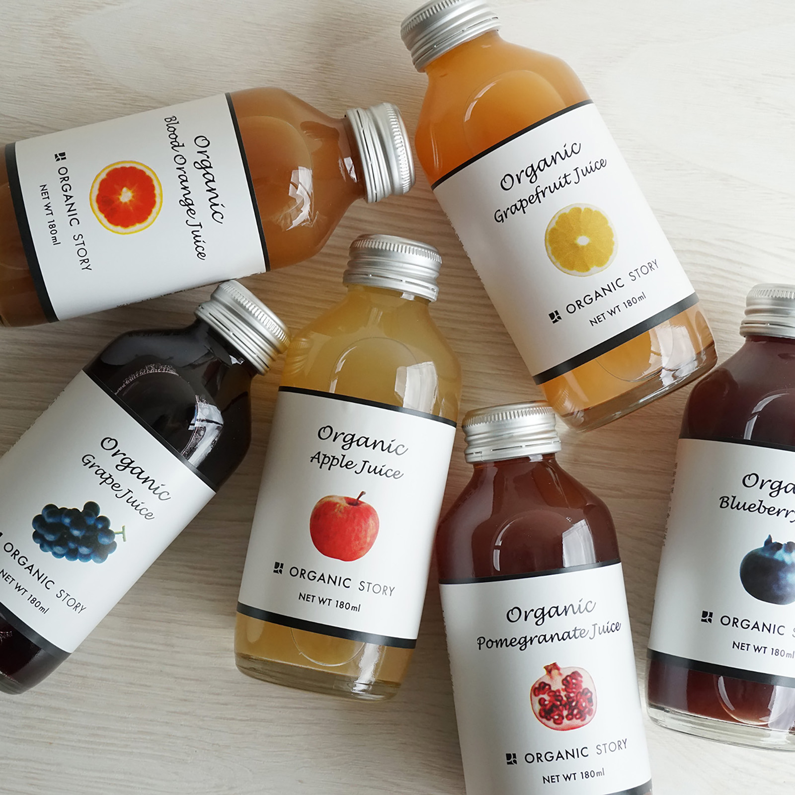 オーガニックジュース6種お試しセット(ストレート果汁100％)