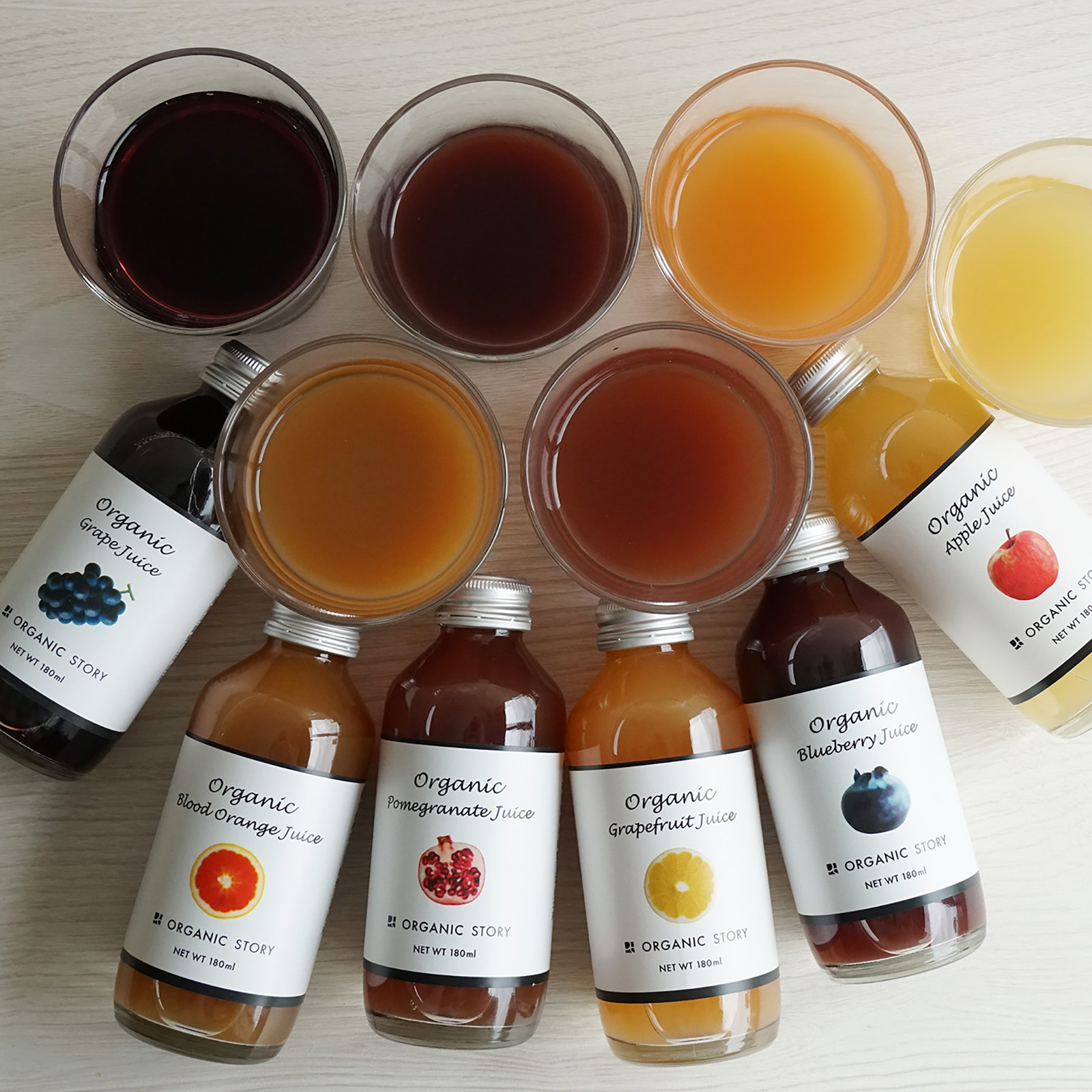 オーガニックジュース6種お試しセット(ストレート果汁100％)