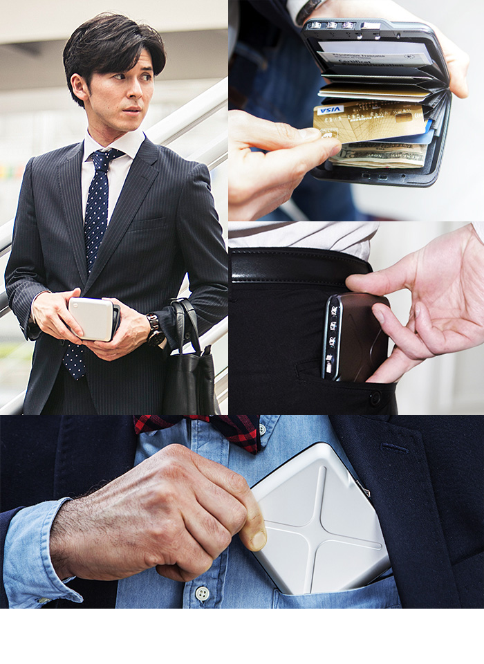 アルミコードロックウォレット