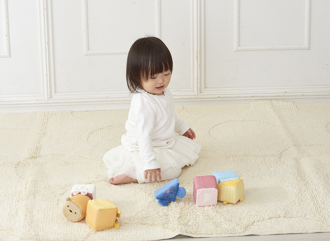 【出産祝い】カタログギフト "Baby"とふわふわアニマルブロックセット