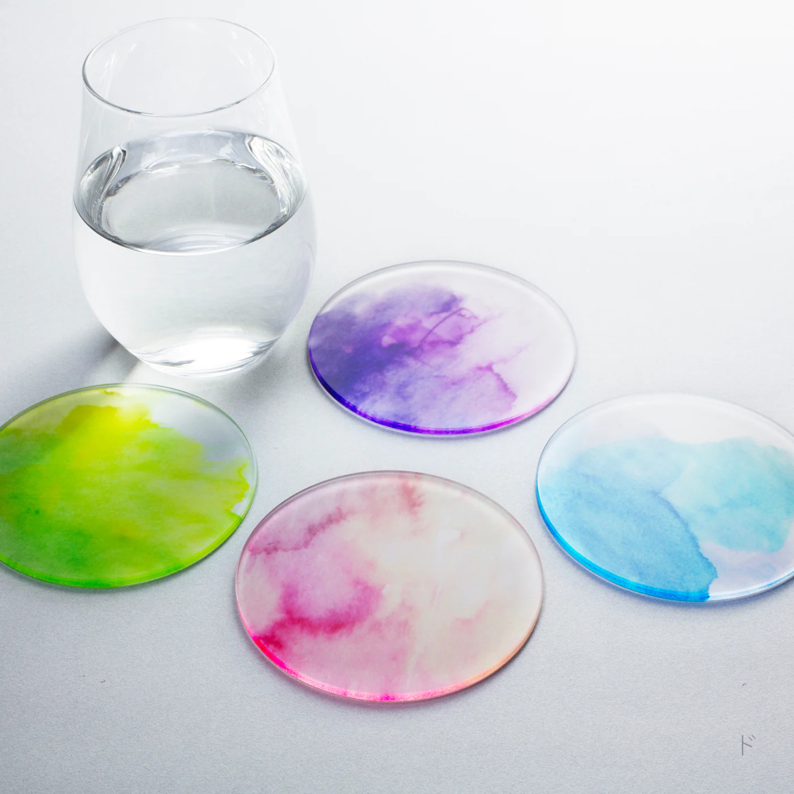 あわいろ coaster ド 木箱入り4枚セット