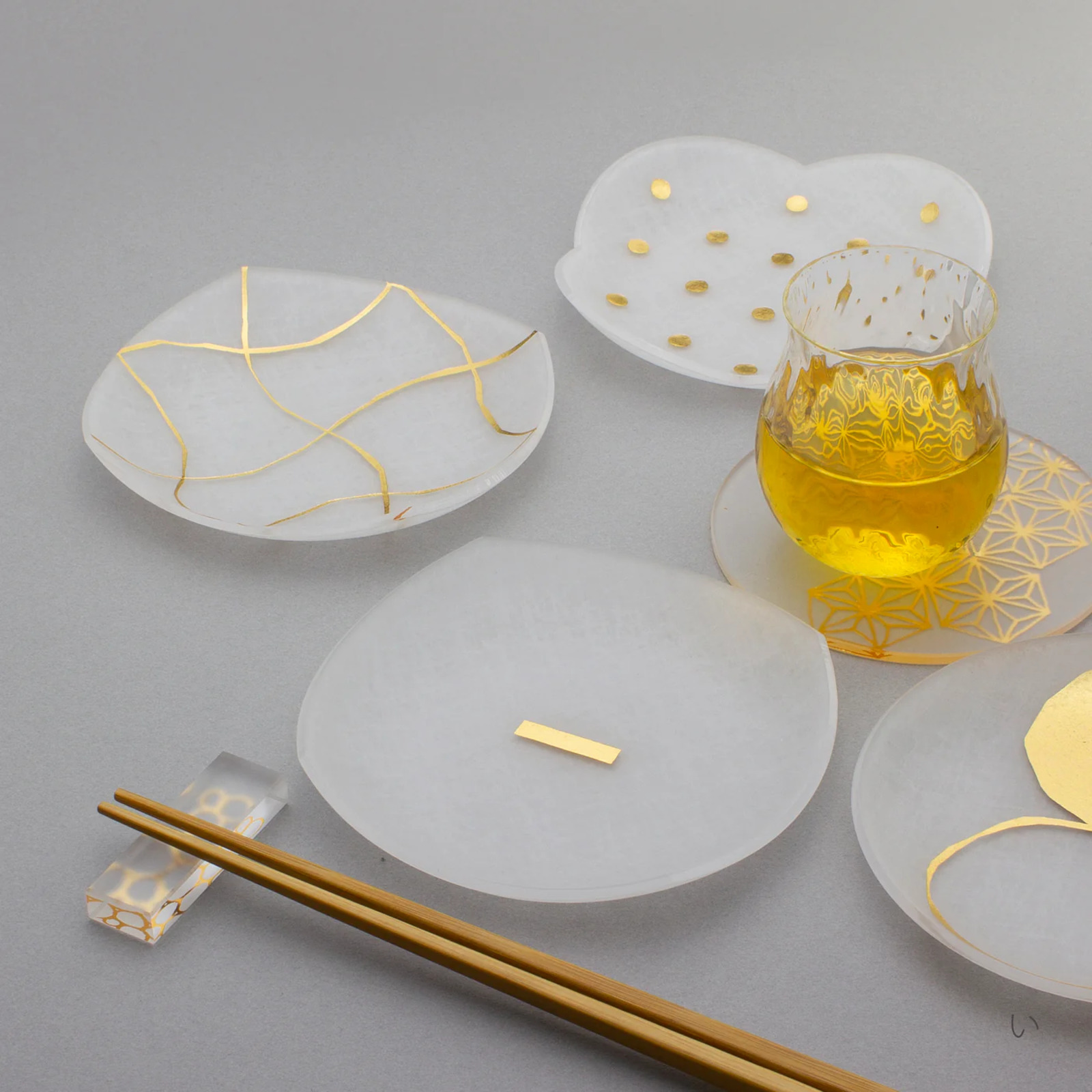 箔 mamezara 4枚セット木箱入り