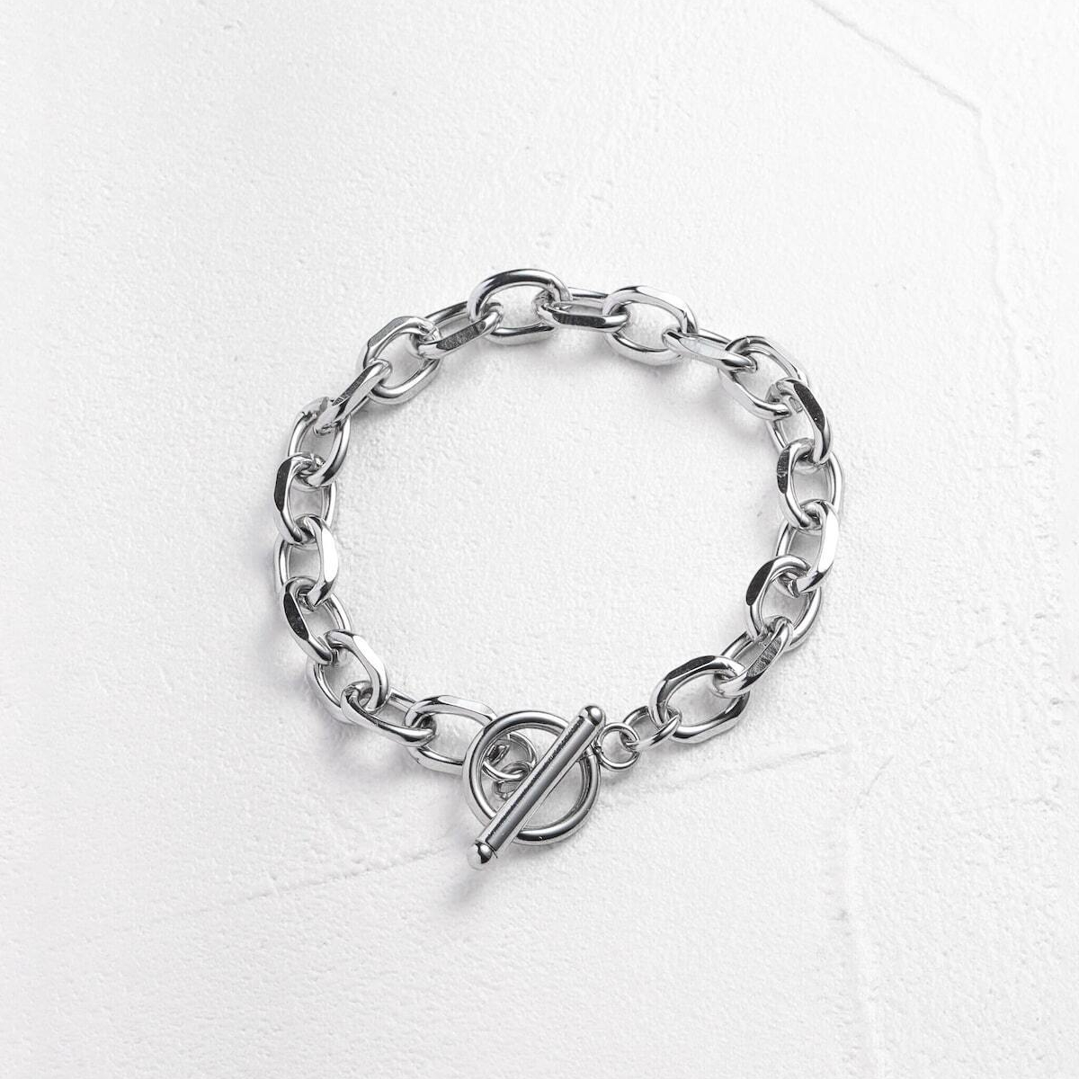 Cable chain bracele & Stone ring