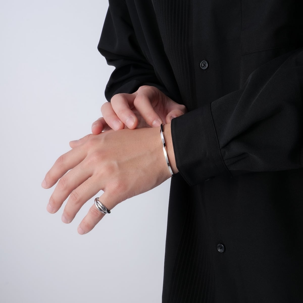 Licht necklace×Drei ring（ゴールド/シルバー）