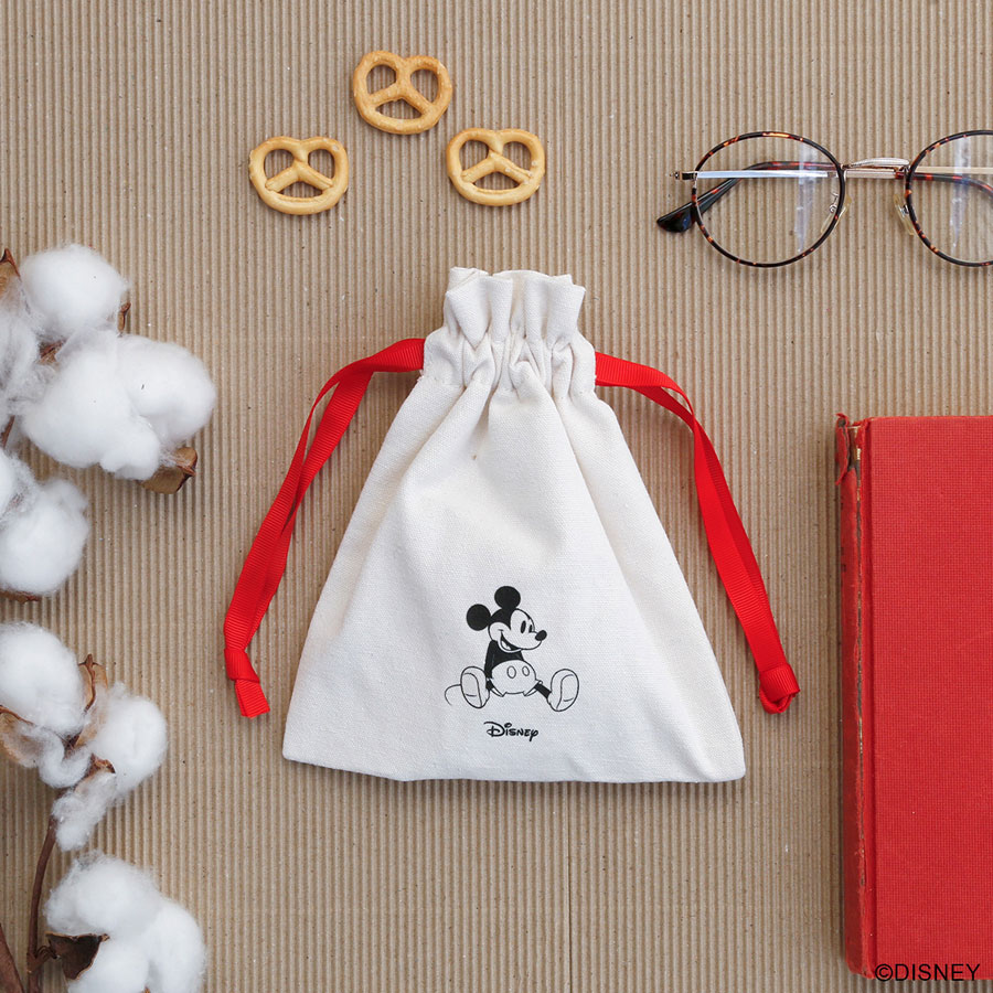 【×Disney】キャンバス巾着ポーチ